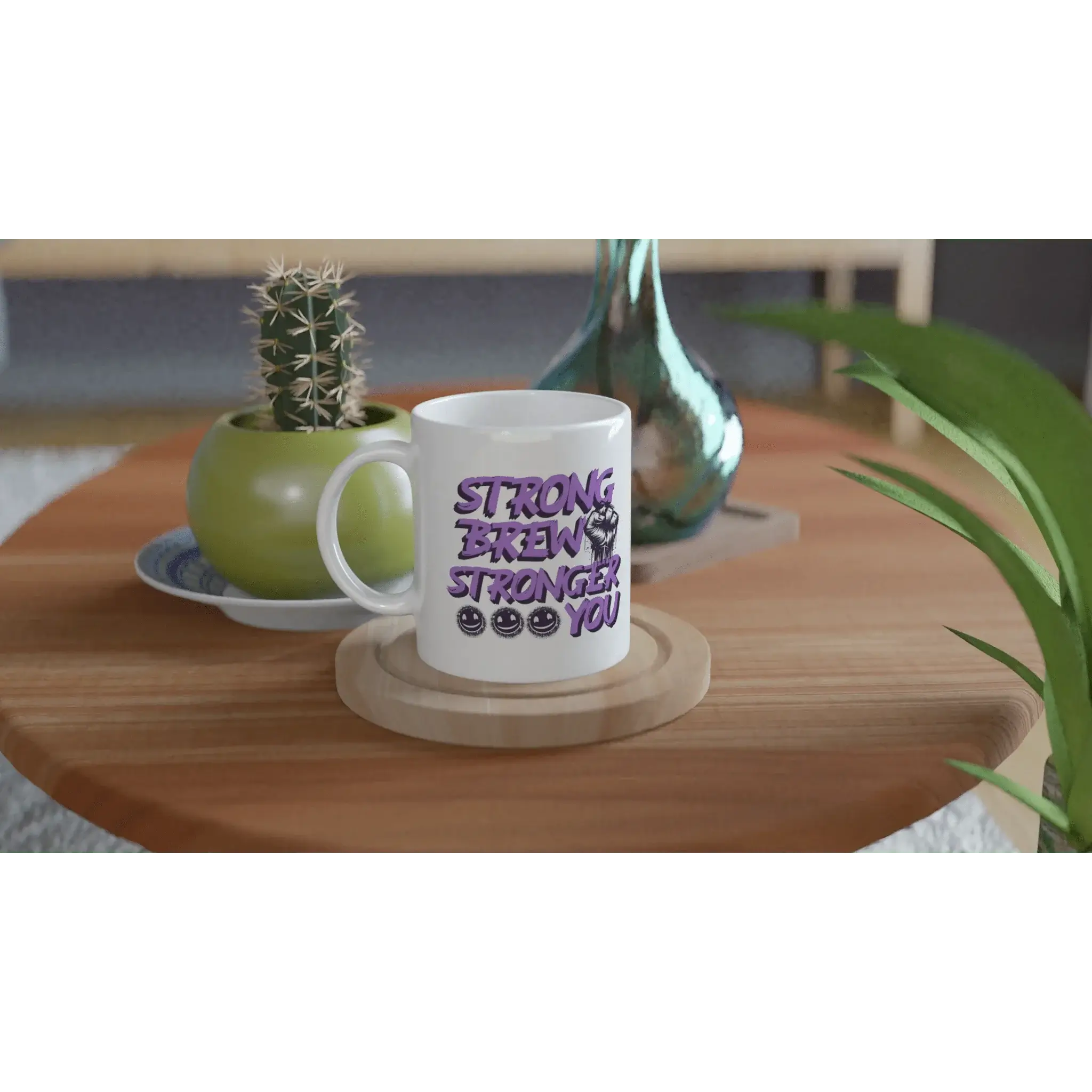 White 11oz Ceramic Mug - Mood In A Mug