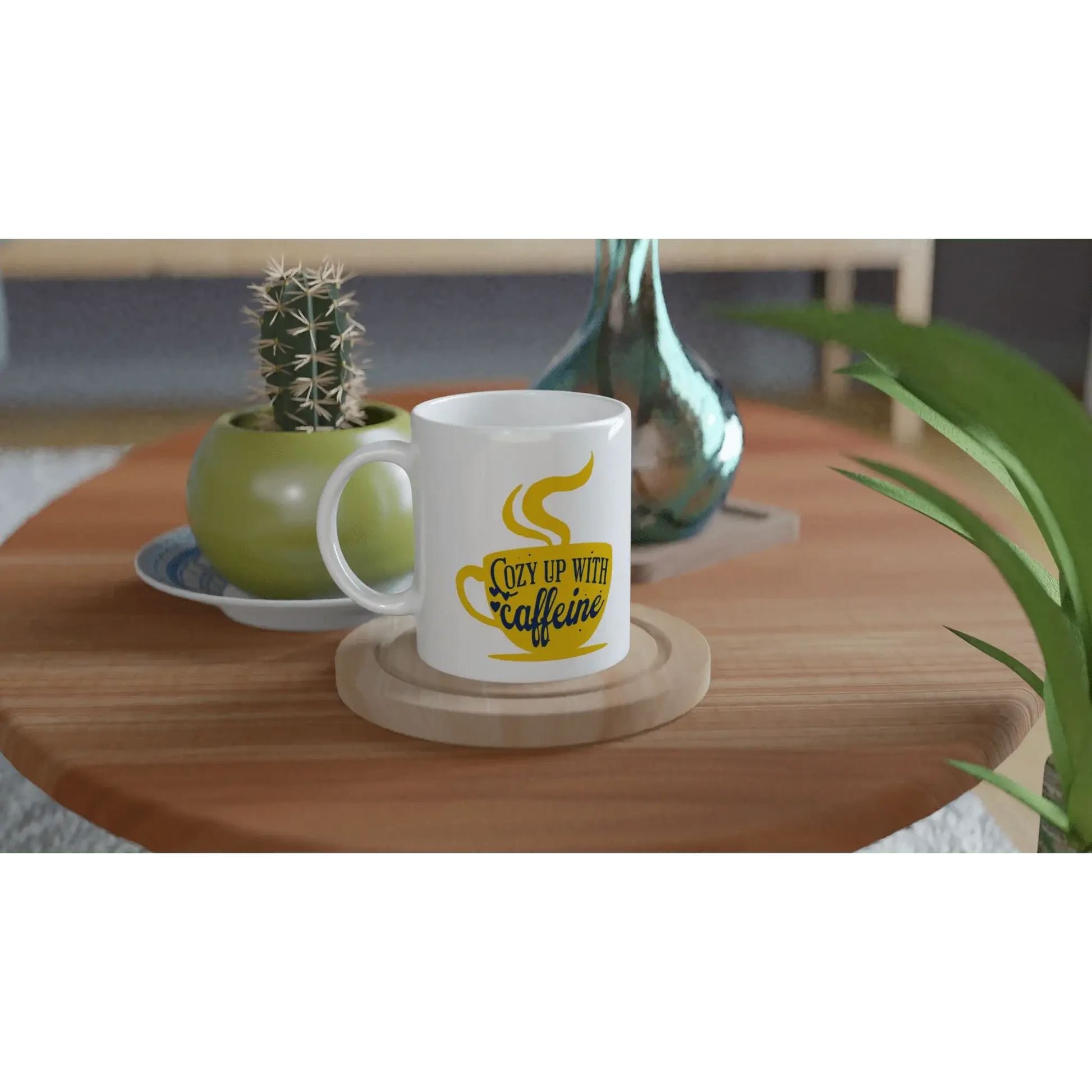 White 11oz Ceramic Mug - Mood In A Mug