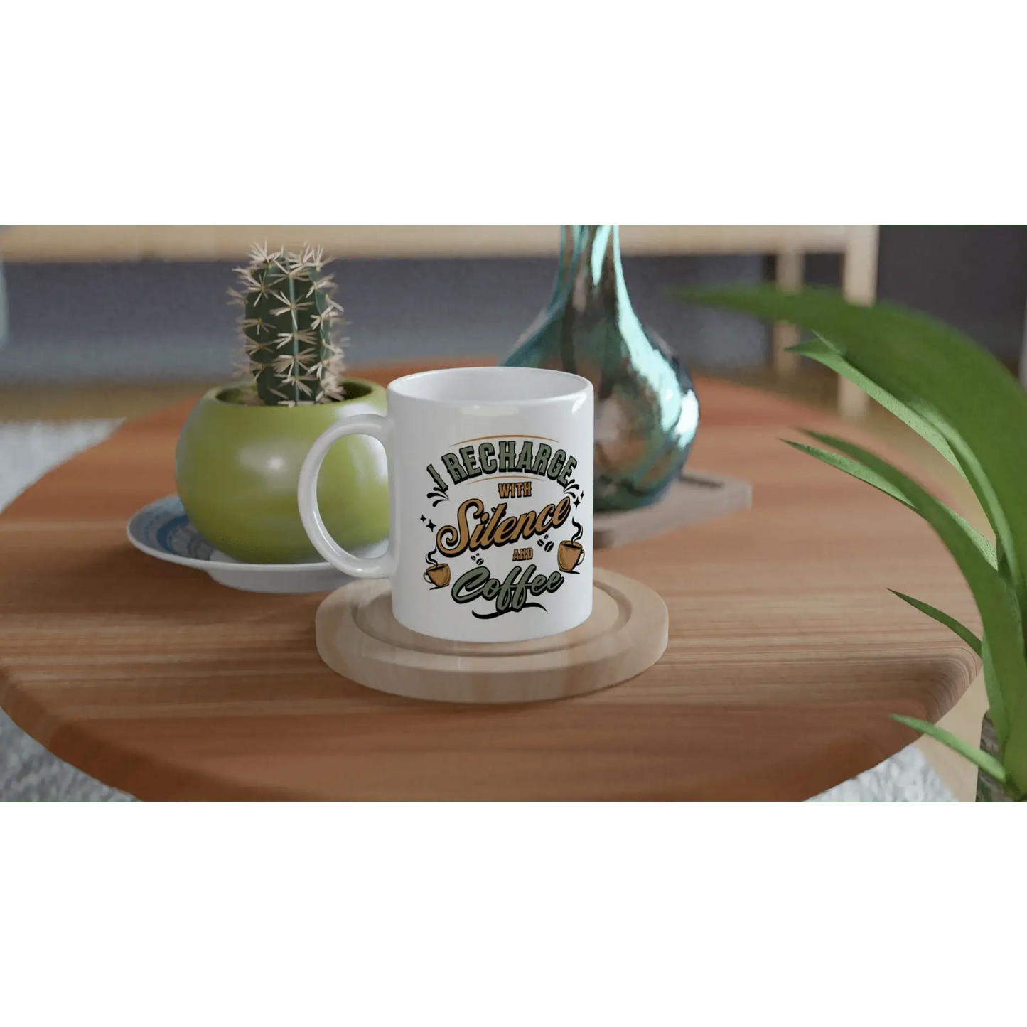 White 11oz Ceramic Mug - Mood In A Mug