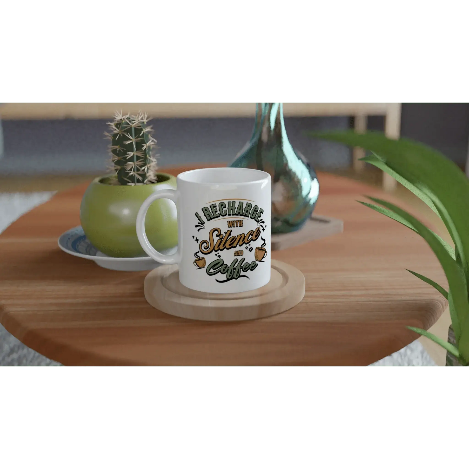 White 11oz Ceramic Mug - Mood In A Mug