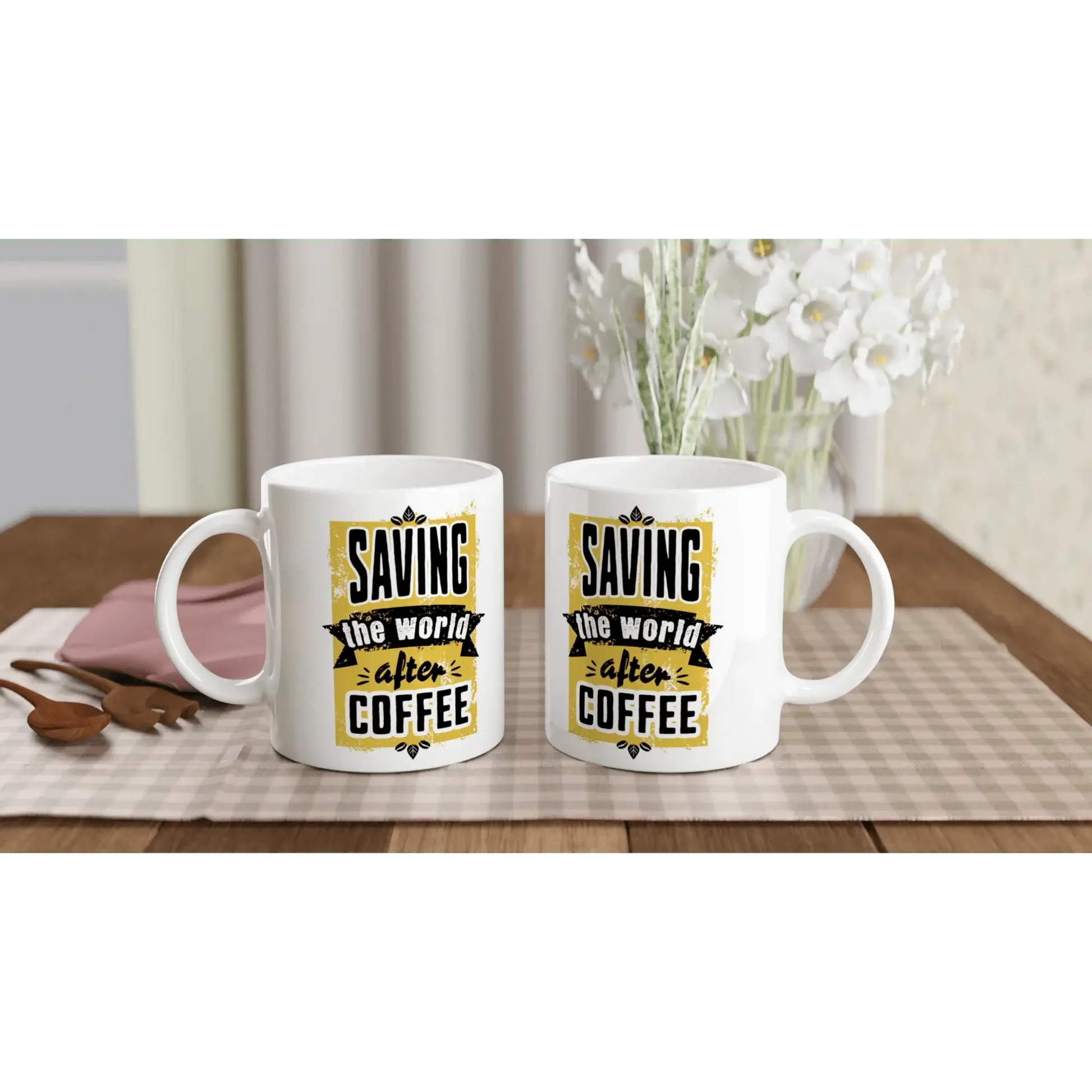 White 11oz Ceramic Mug - Mood In A Mug