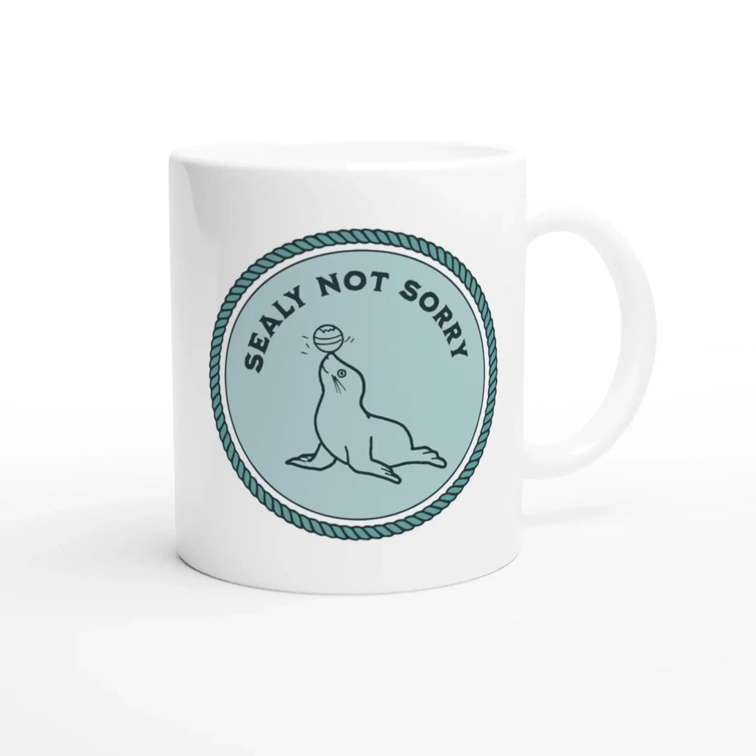 White 11oz Ceramic Mug - Mood In A Mug