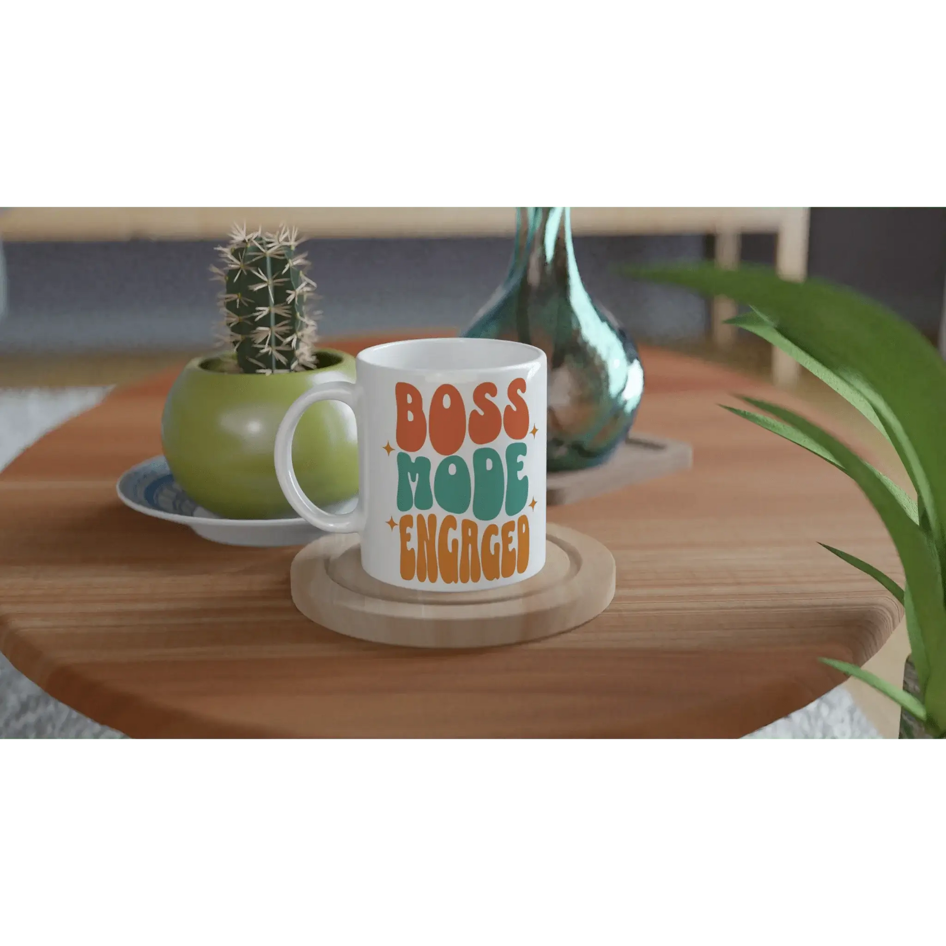White 11oz Ceramic Mug - Mood In A Mug