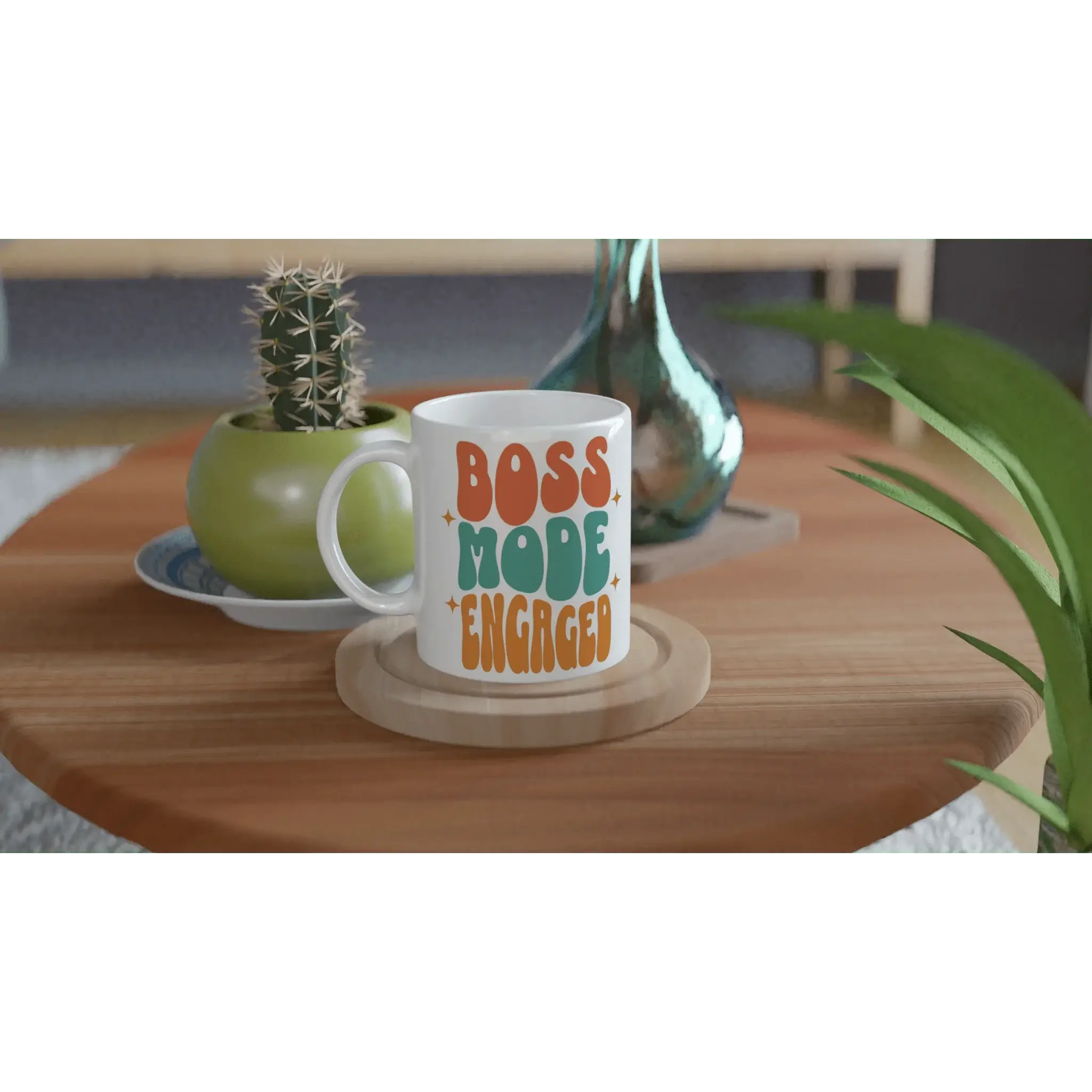 White 11oz Ceramic Mug - Mood In A Mug