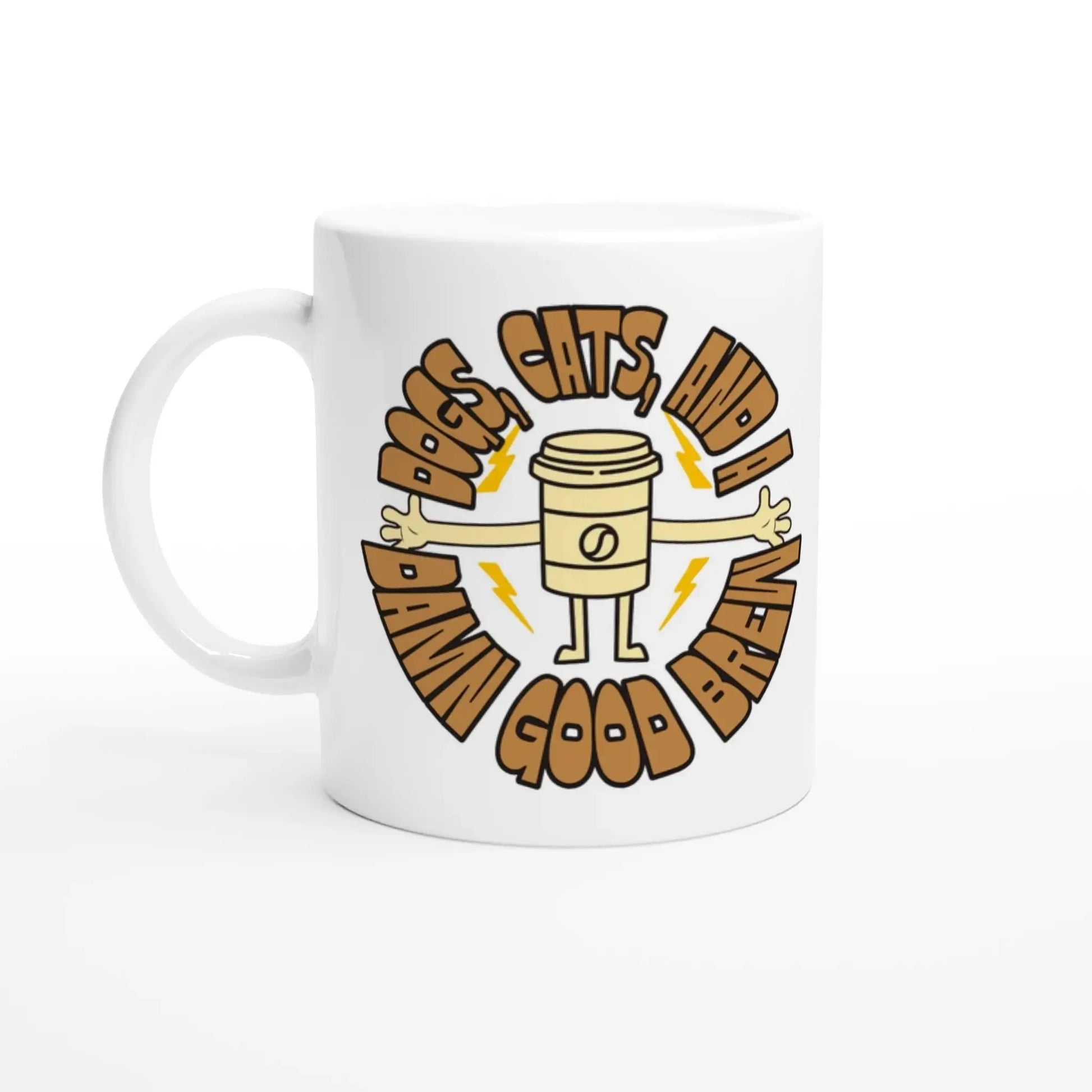 White 11oz Ceramic Mug - Mood In A Mug