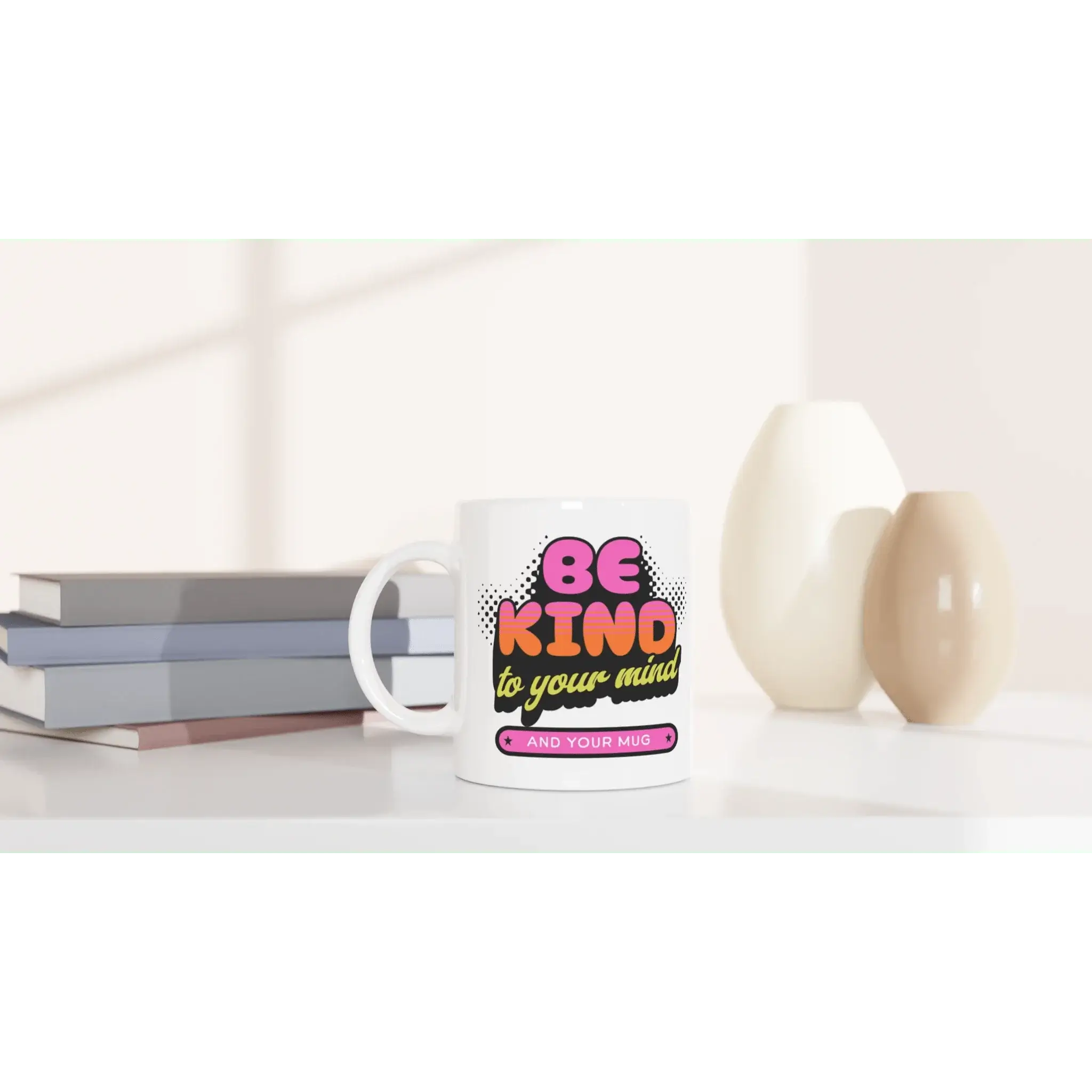 White 11oz Ceramic Mug - Mood In A Mug