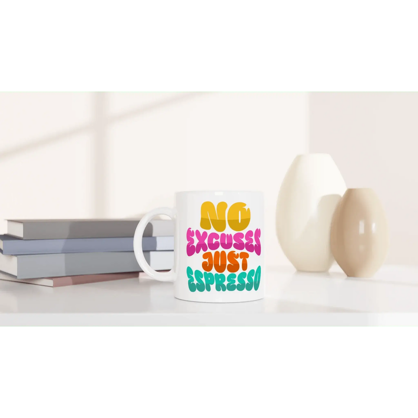 White 11oz Ceramic Mug - Mood In A Mug