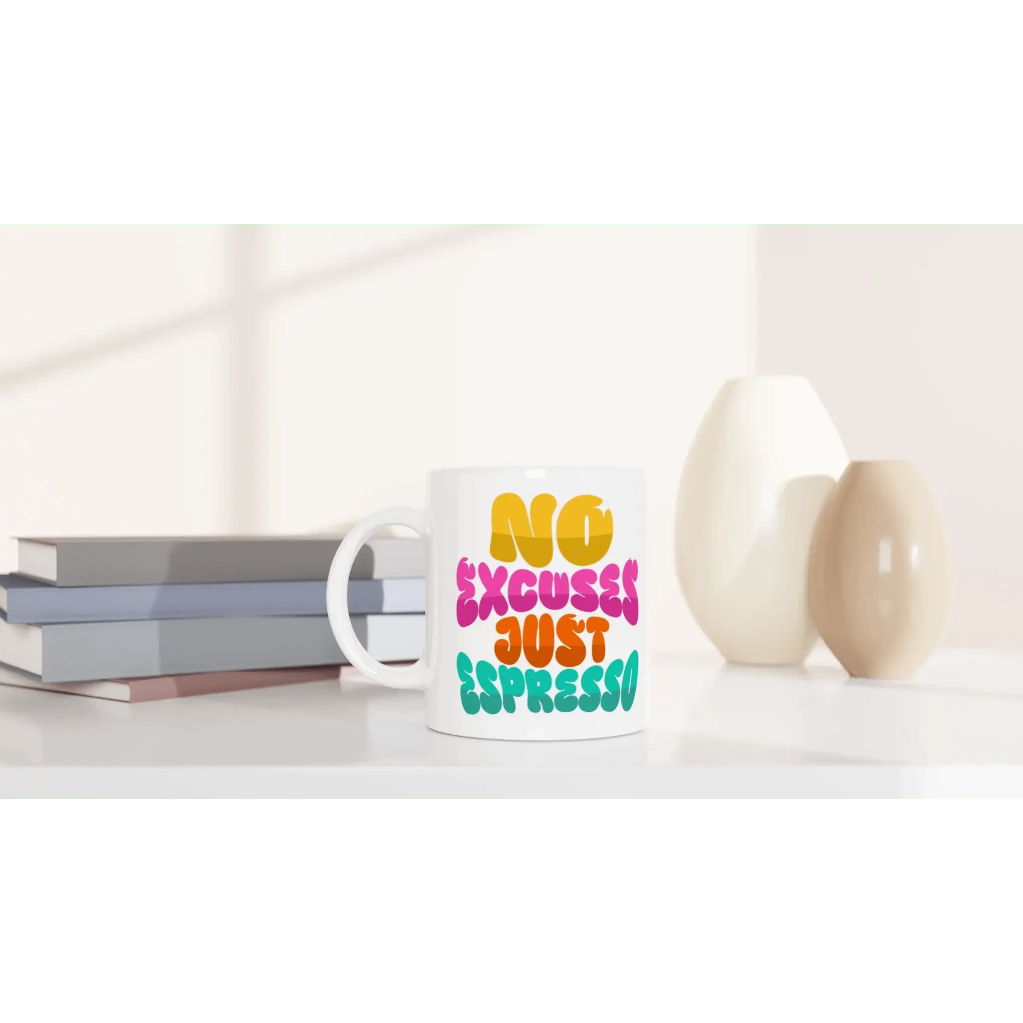 White 11oz Ceramic Mug - Mood In A Mug