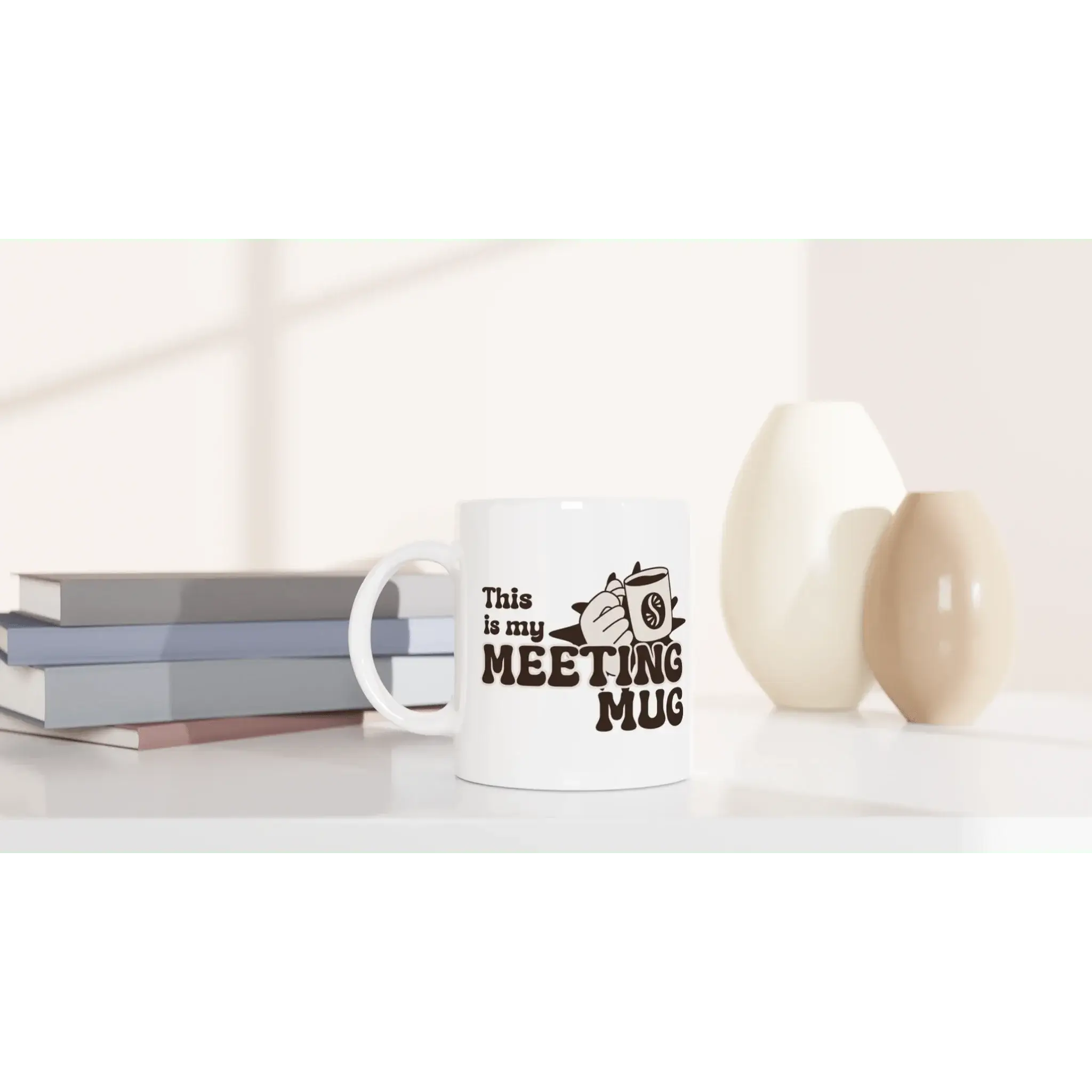 White 11oz Ceramic Mug - Mood In A Mug
