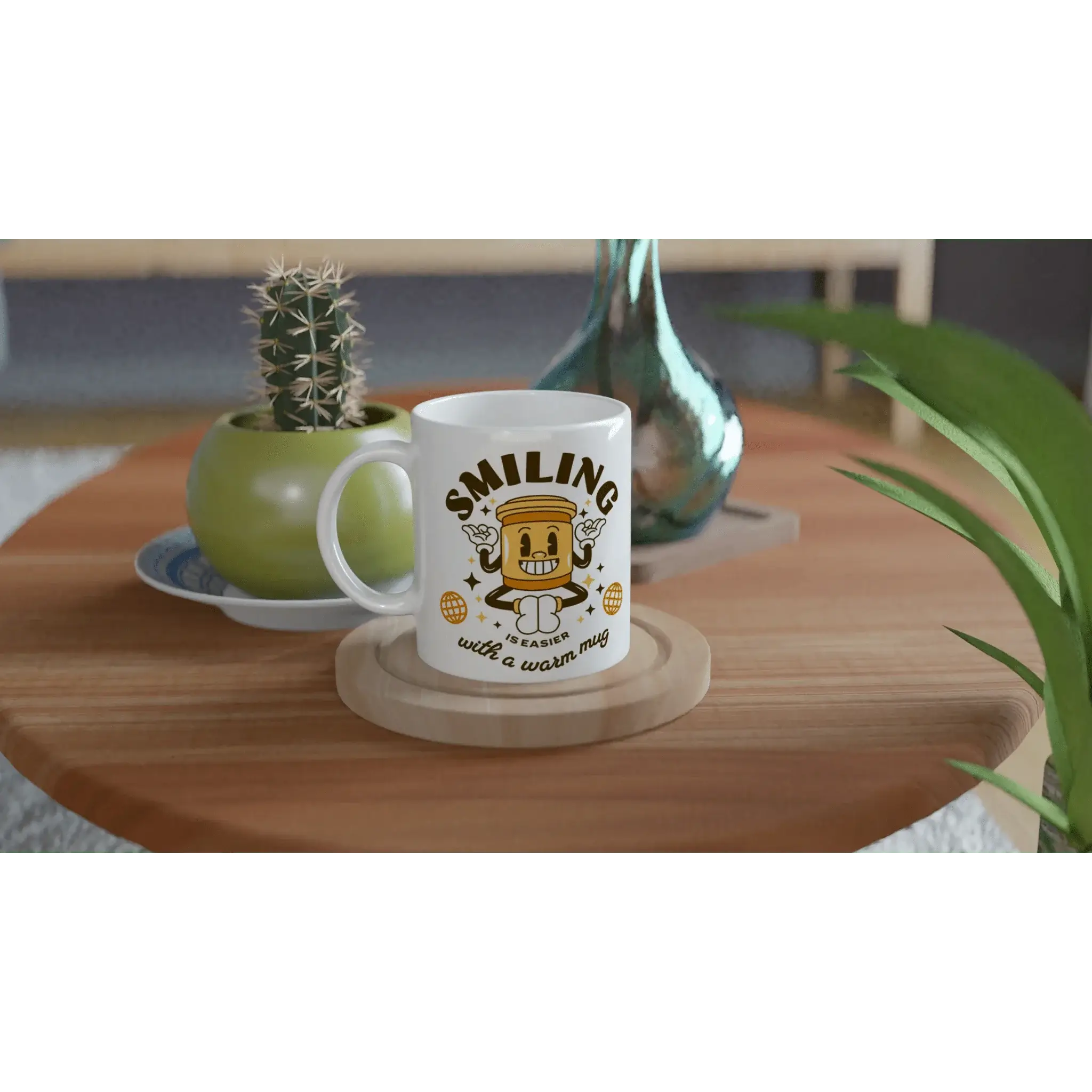White 11oz Ceramic Mug - Mood In A Mug
