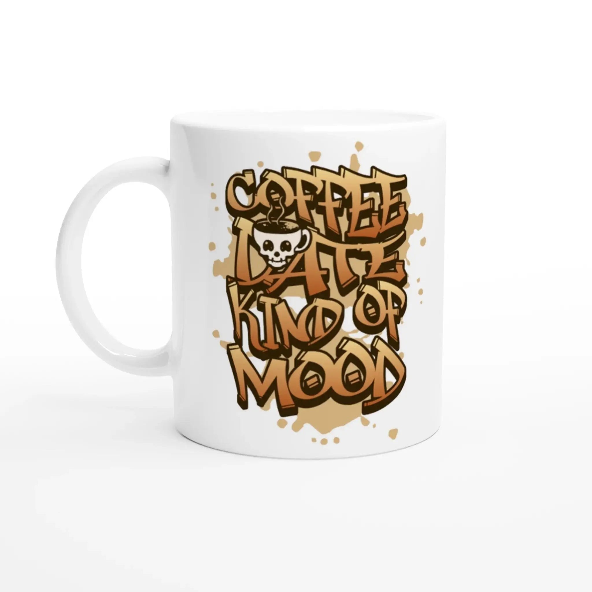 White 11oz Ceramic Mug - Mood In A Mug