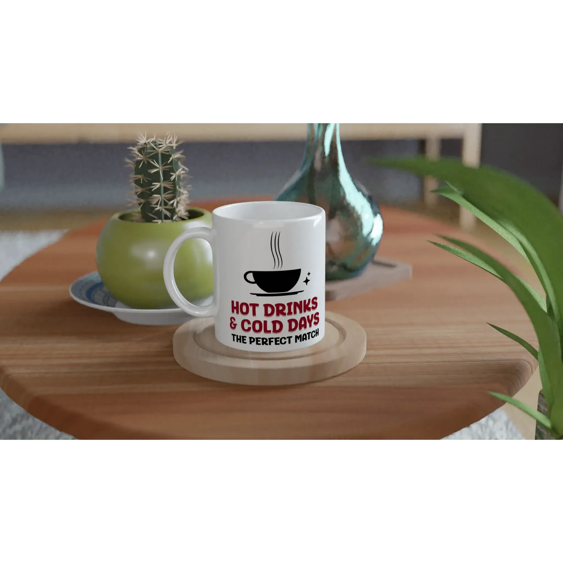 White 11oz Ceramic Mug - Mood In A Mug