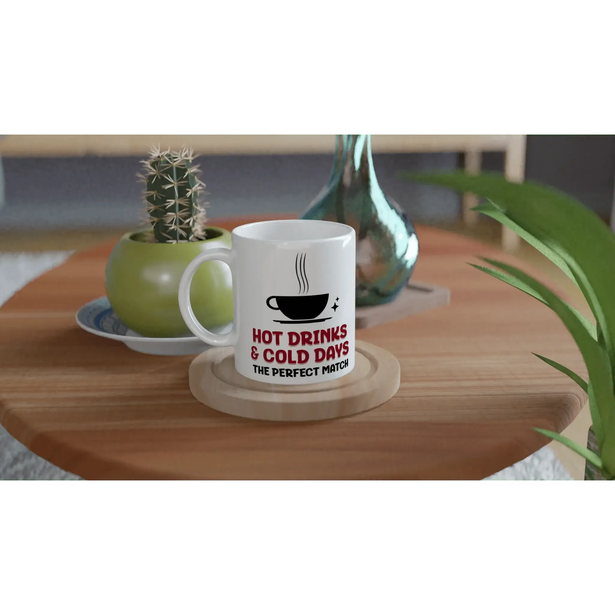 White 11oz Ceramic Mug - Mood In A Mug
