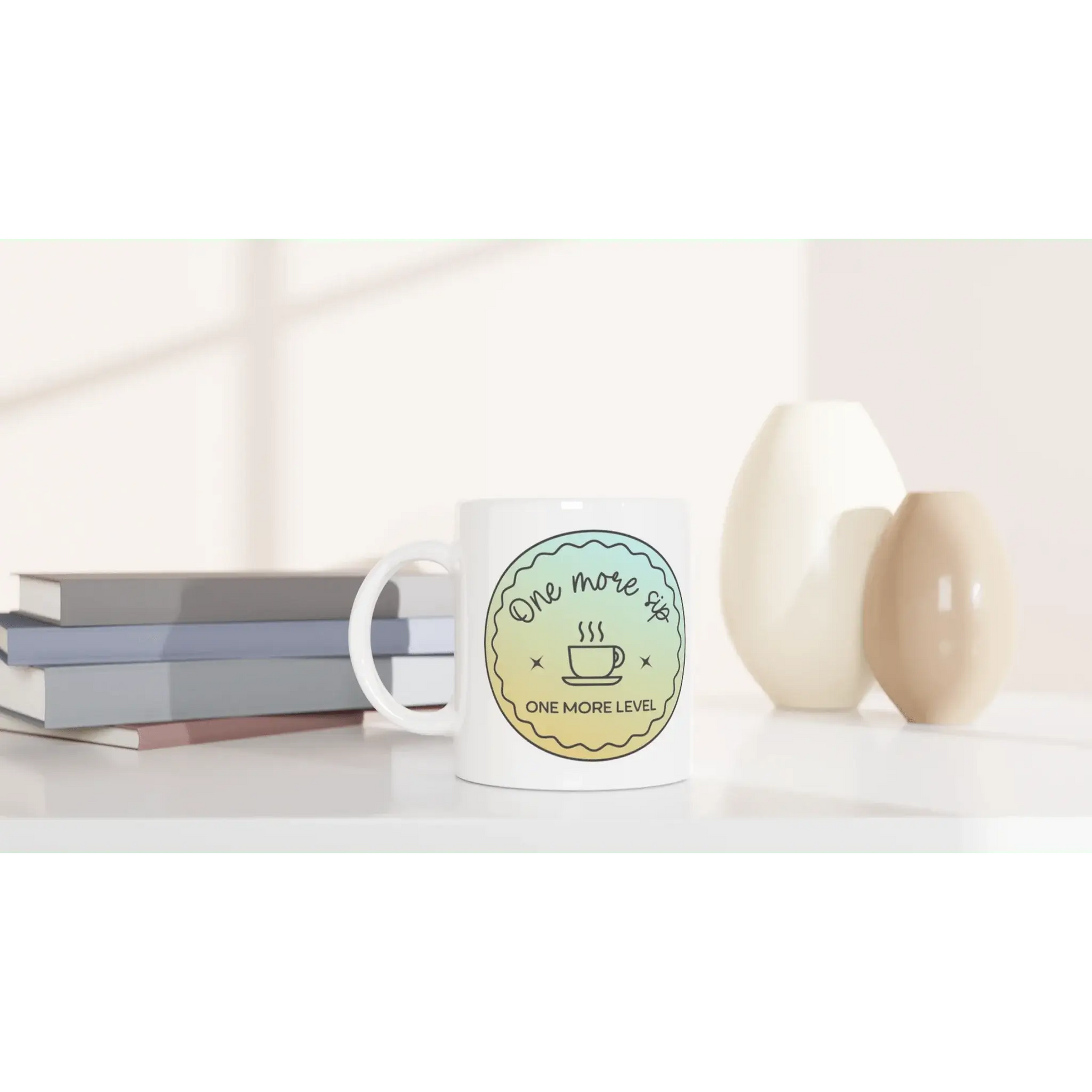 White 11oz Ceramic Mug - Mood In A Mug