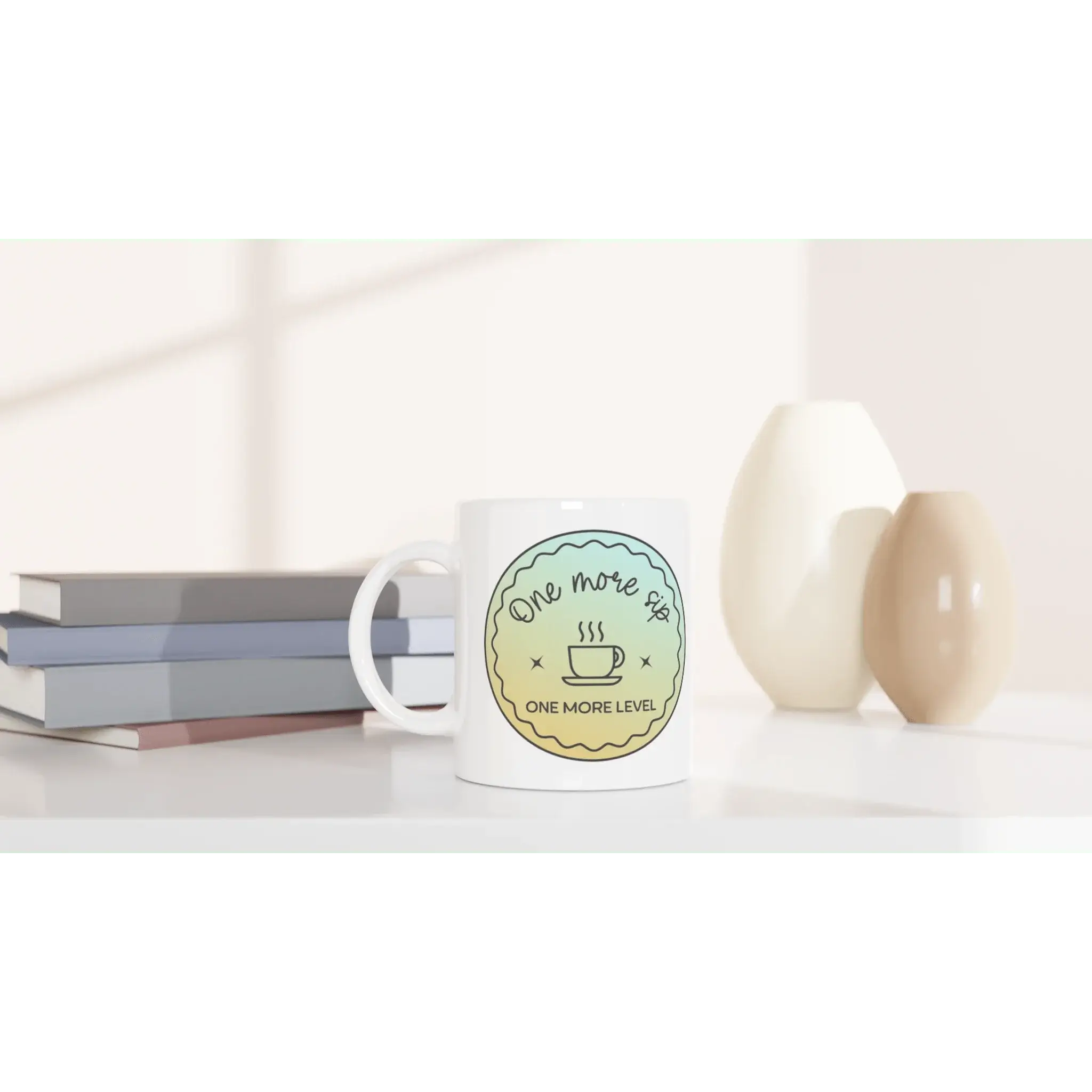 White 11oz Ceramic Mug - Mood In A Mug