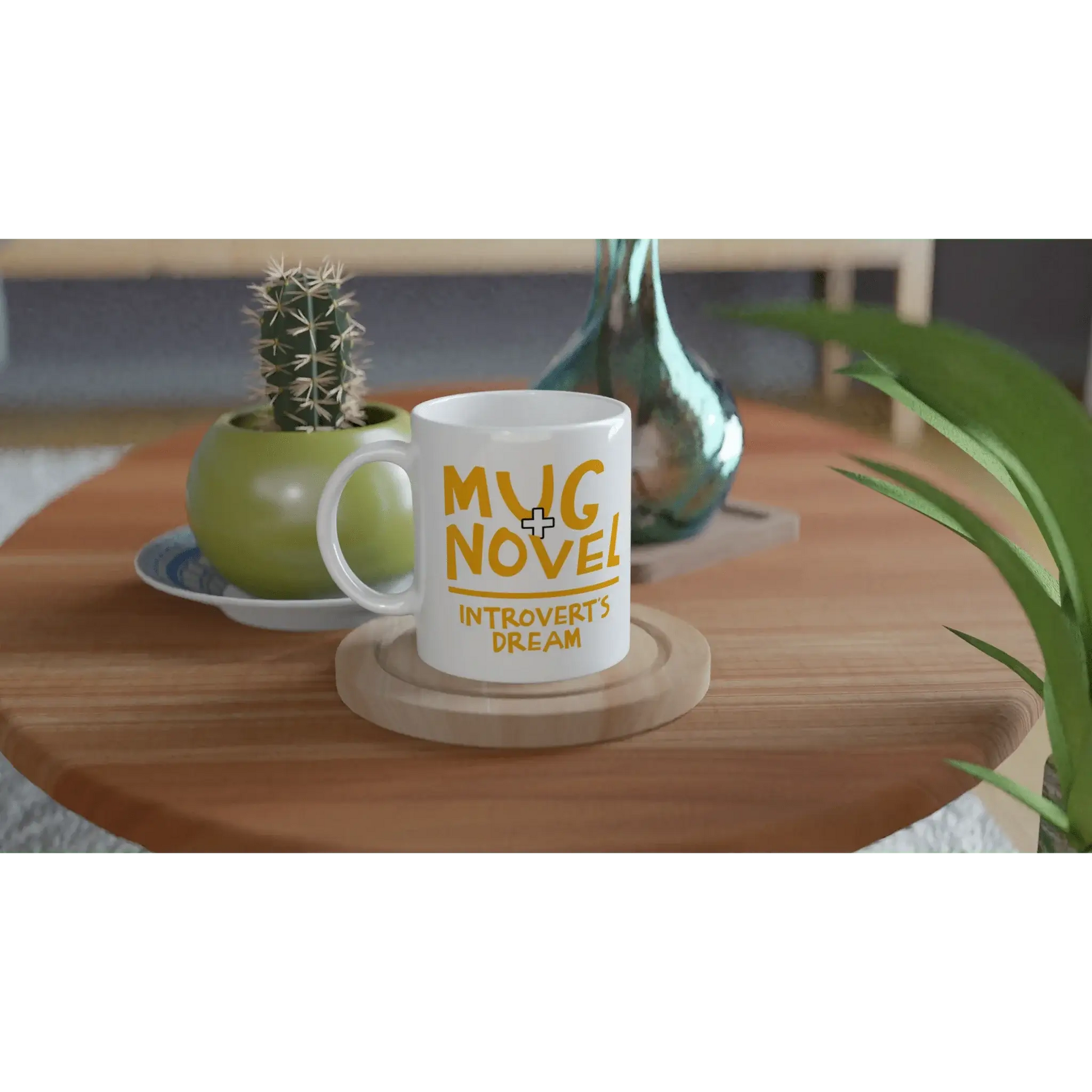 White 11oz Ceramic Mug - Mood In A Mug
