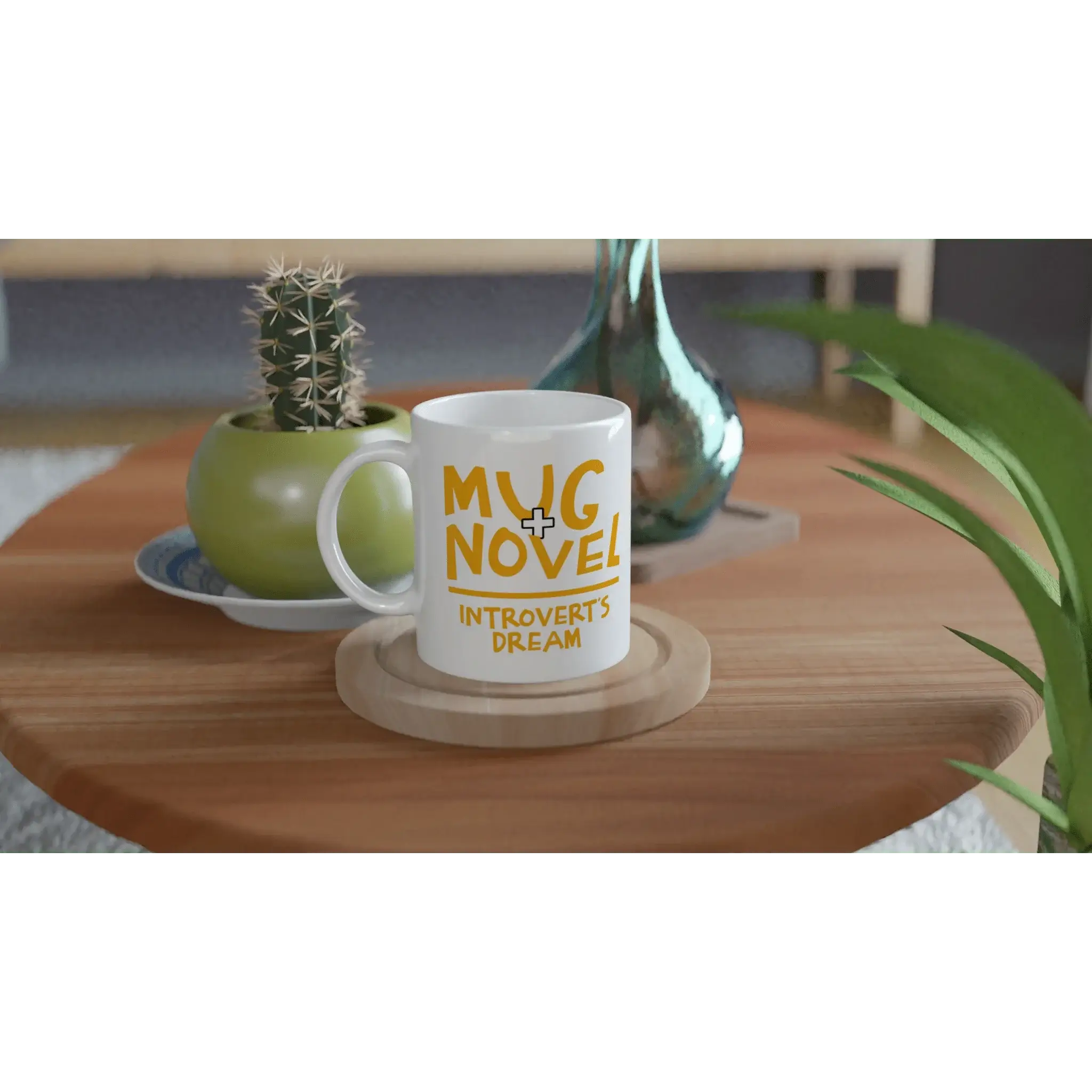 White 11oz Ceramic Mug - Mood In A Mug