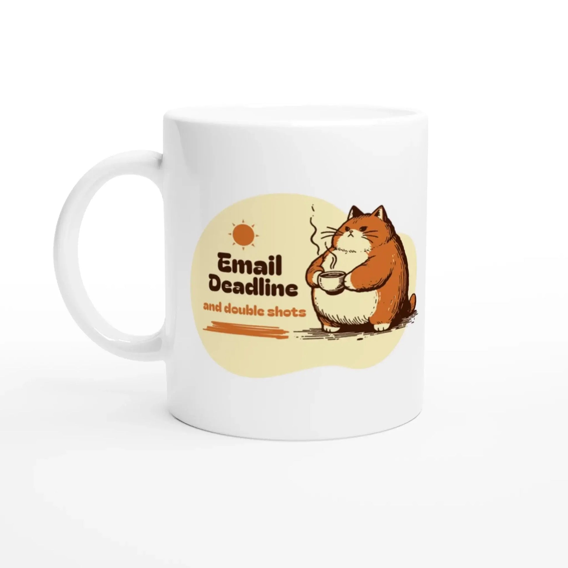 White 11oz Ceramic Mug - Mood In A Mug
