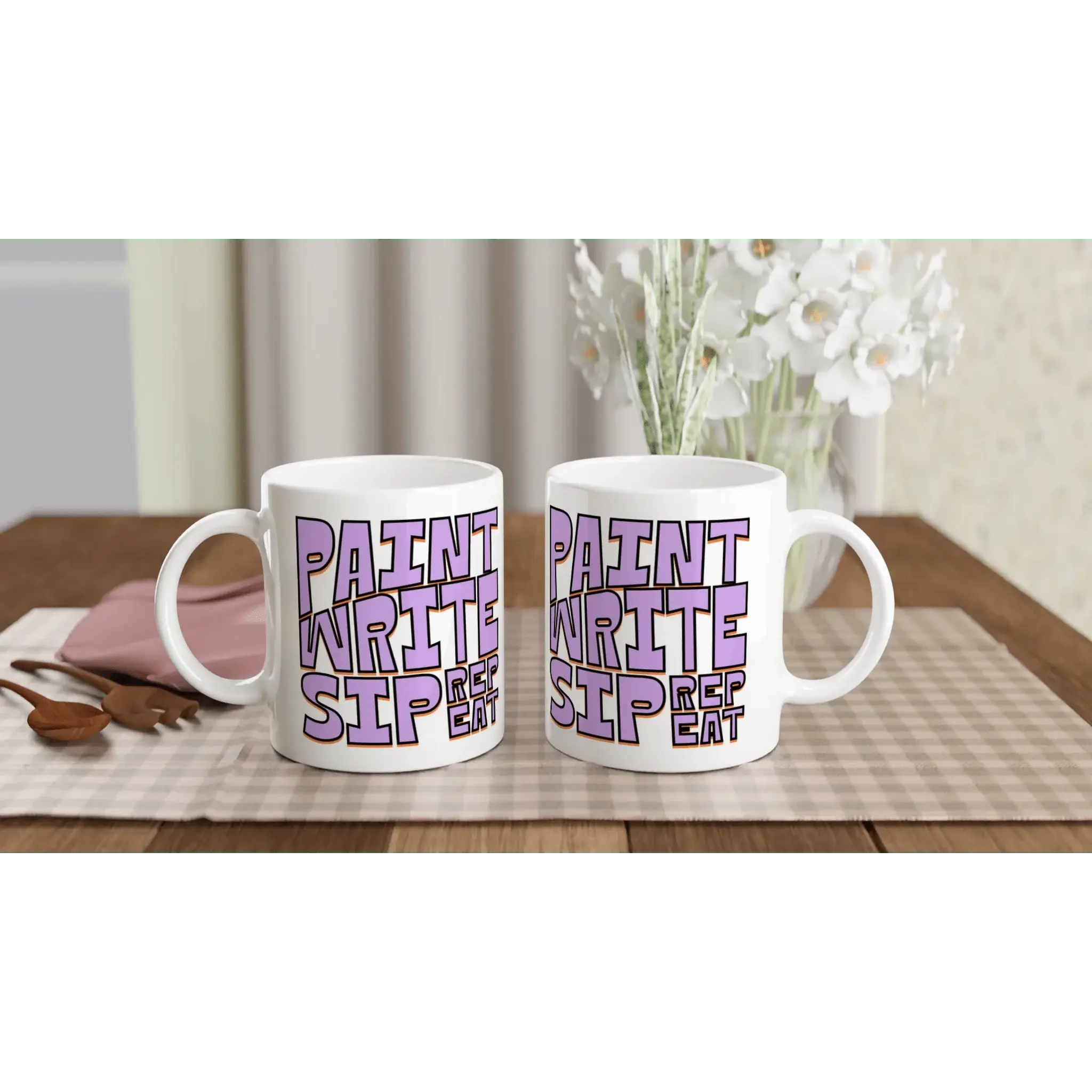 White 11oz Ceramic Mug - Mood In A Mug