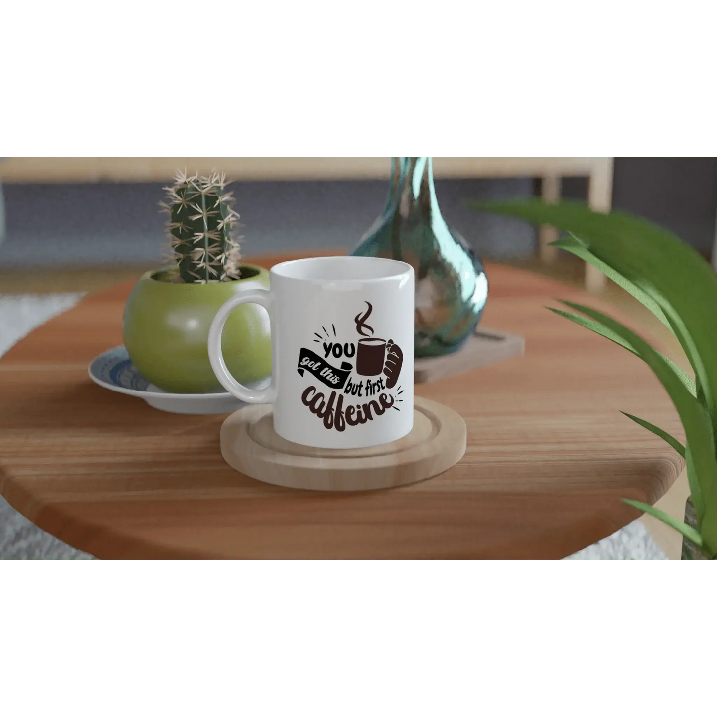 White 11oz Ceramic Mug - Mood In A Mug