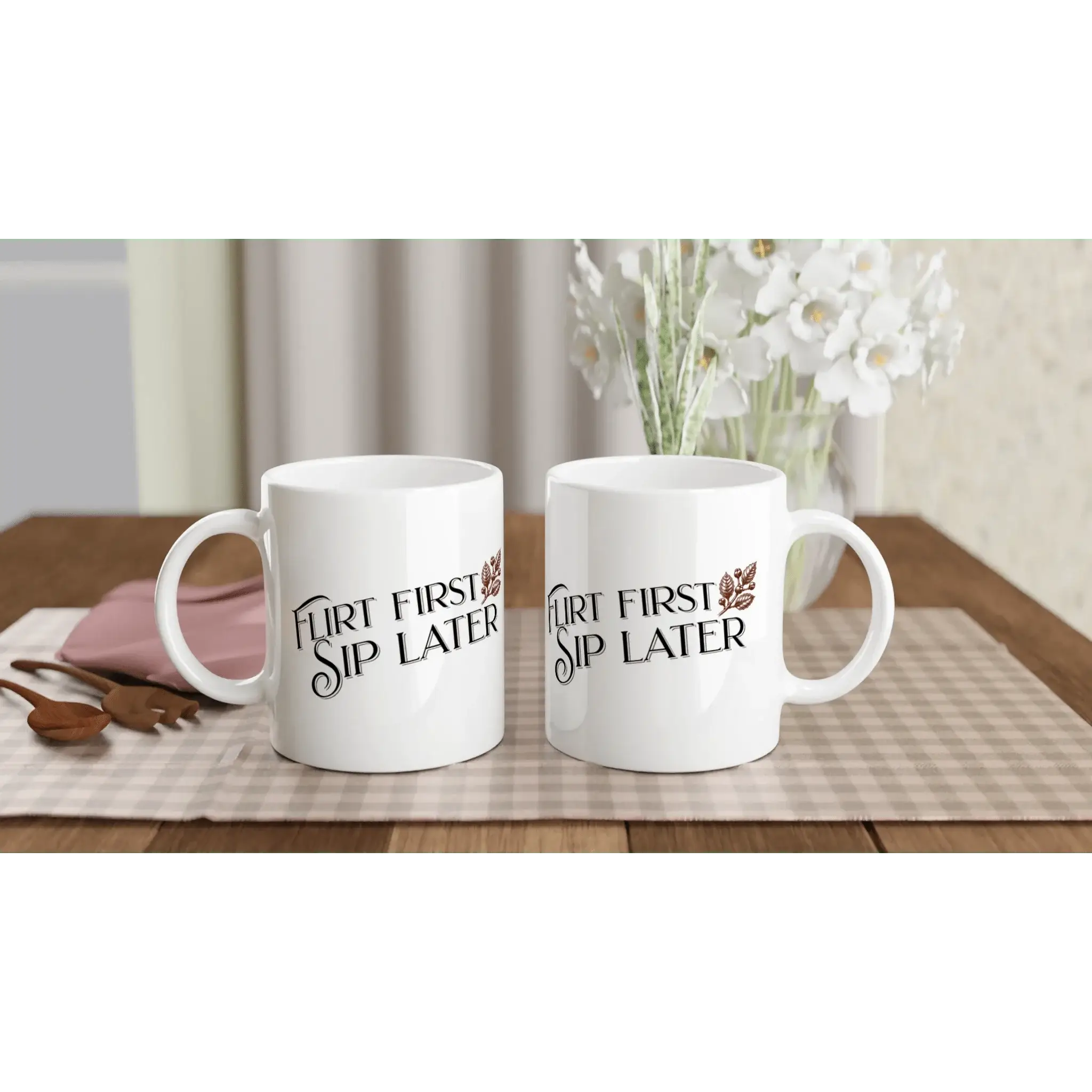 White 11oz Ceramic Mug - Mood In A Mug