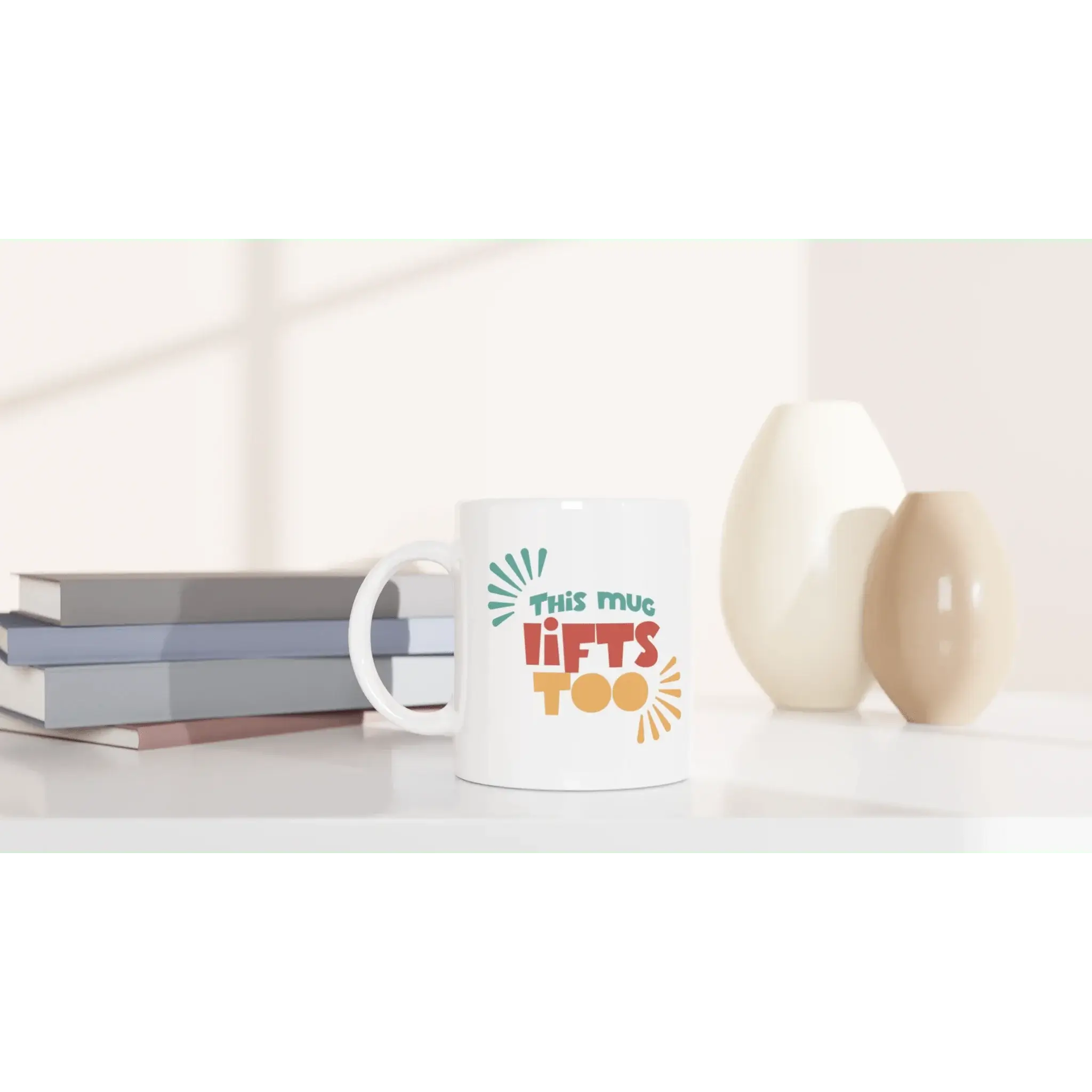White 11oz Ceramic Mug - Mood In A Mug