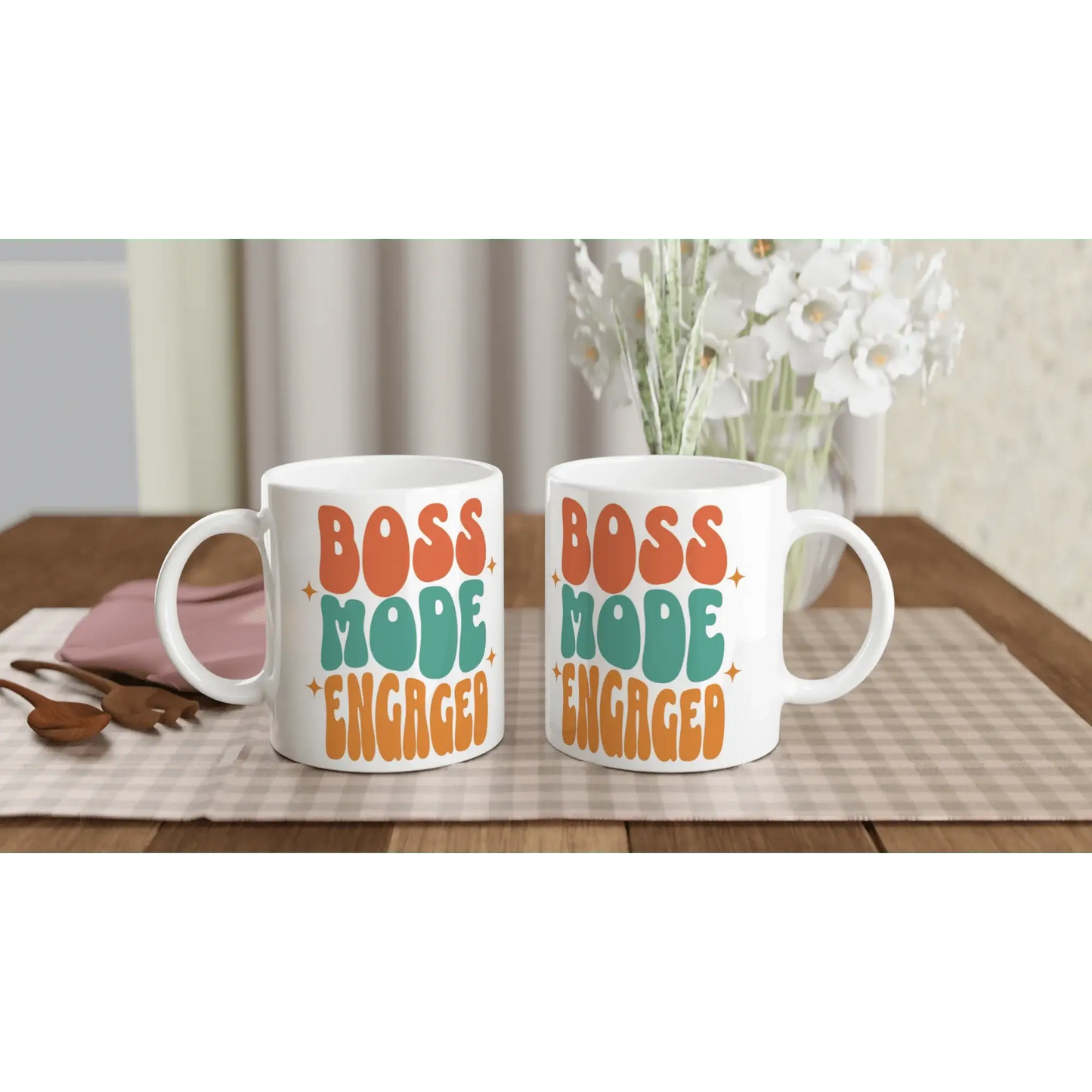 White 11oz Ceramic Mug - Mood In A Mug