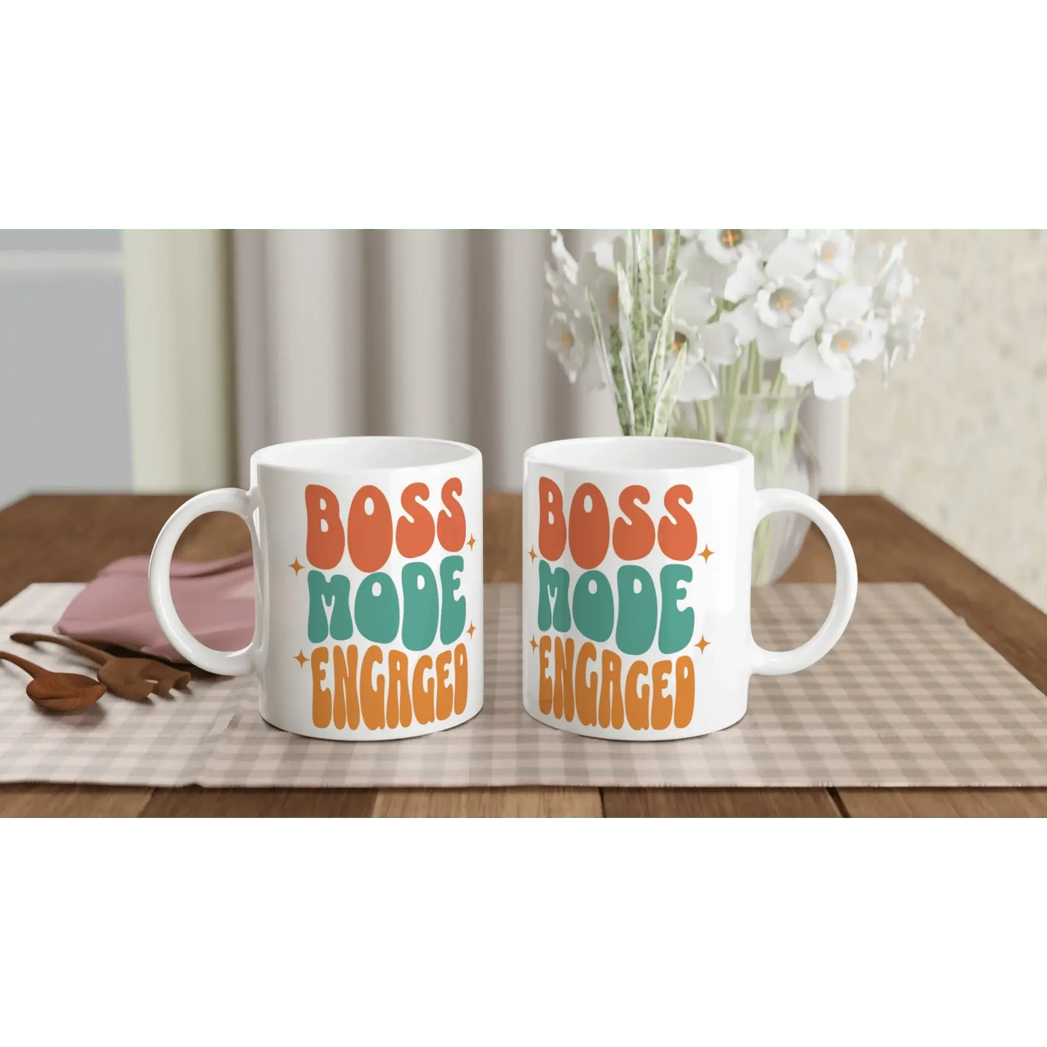 White 11oz Ceramic Mug - Mood In A Mug