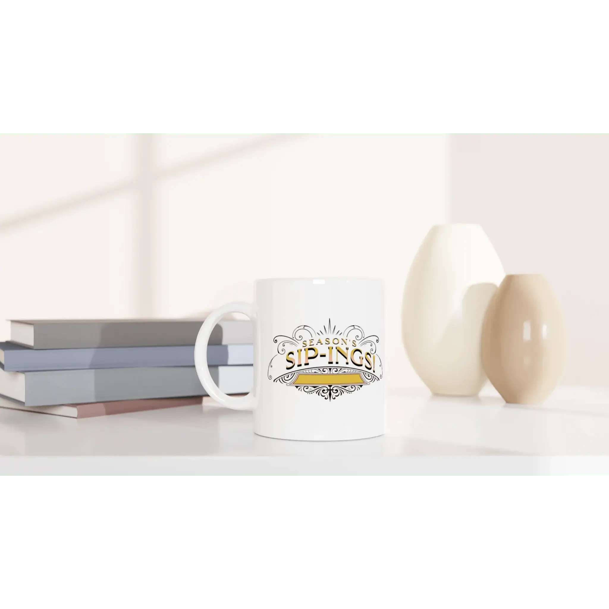 White 11oz Ceramic Mug - Mood In A Mug