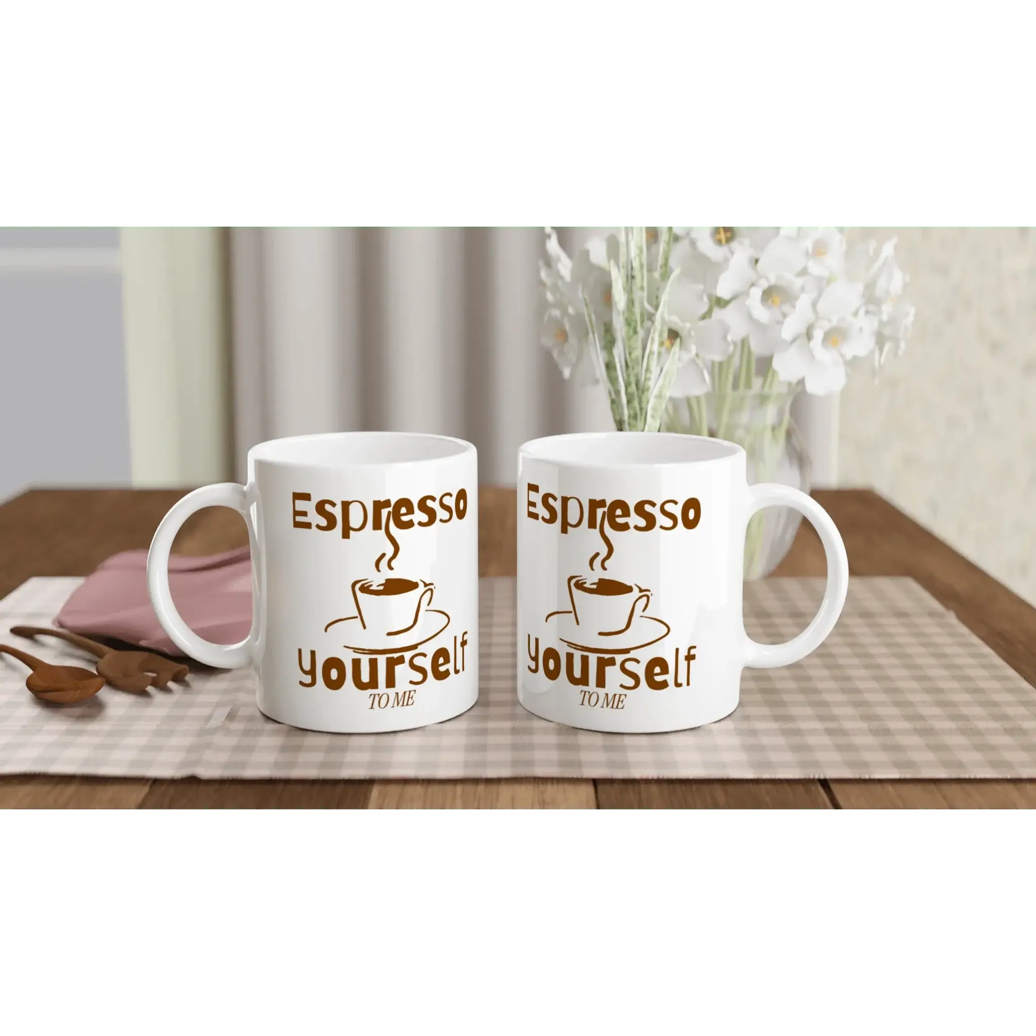White 11oz Ceramic Mug - Mood In A Mug