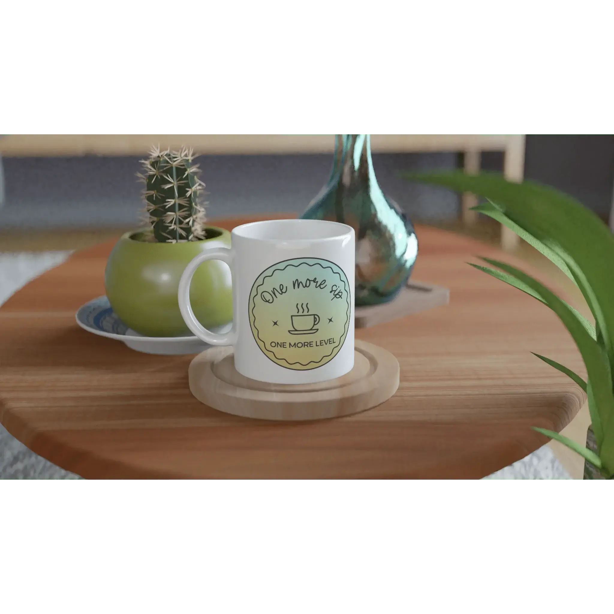 White 11oz Ceramic Mug - Mood In A Mug