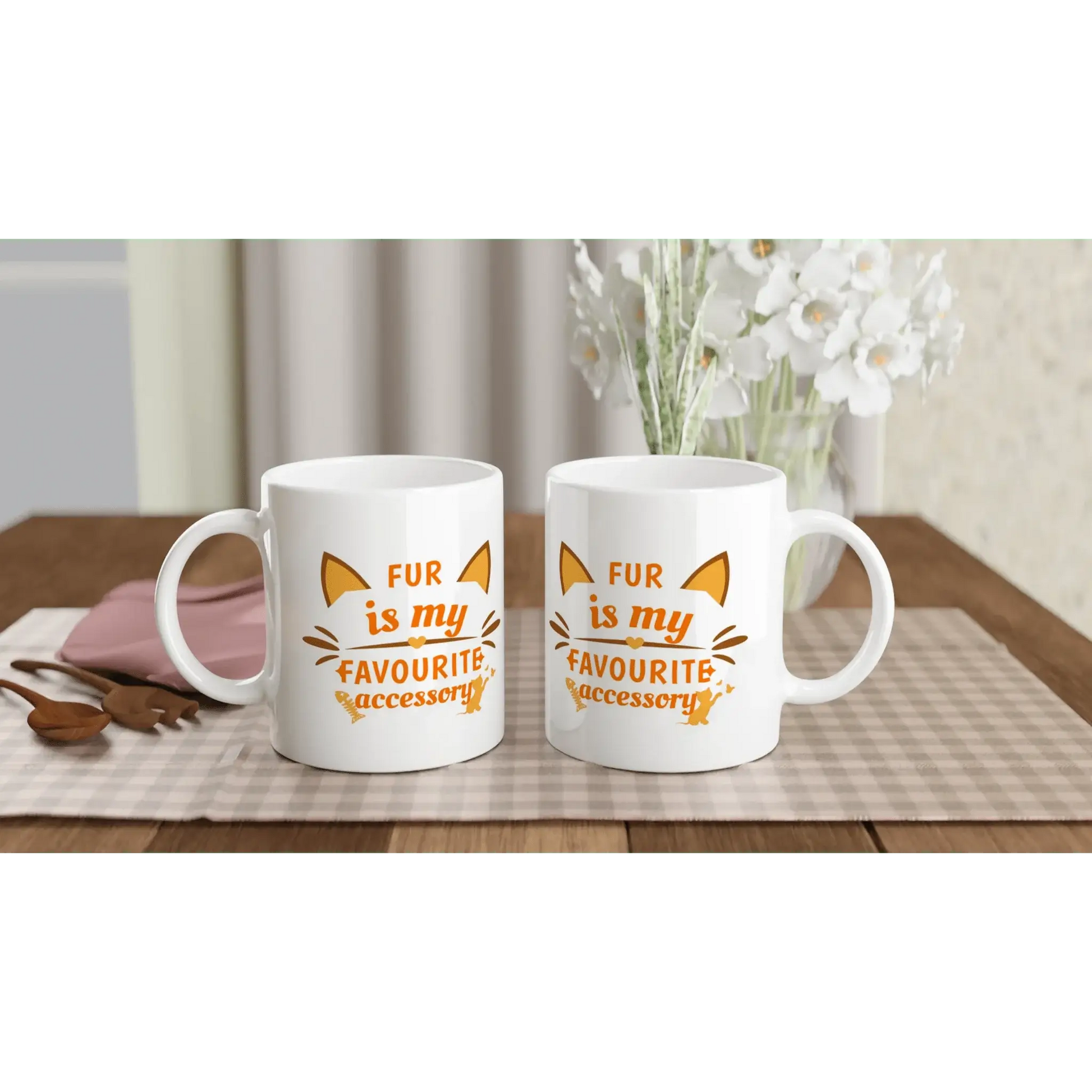 White 11oz Ceramic Mug - Mood In A Mug