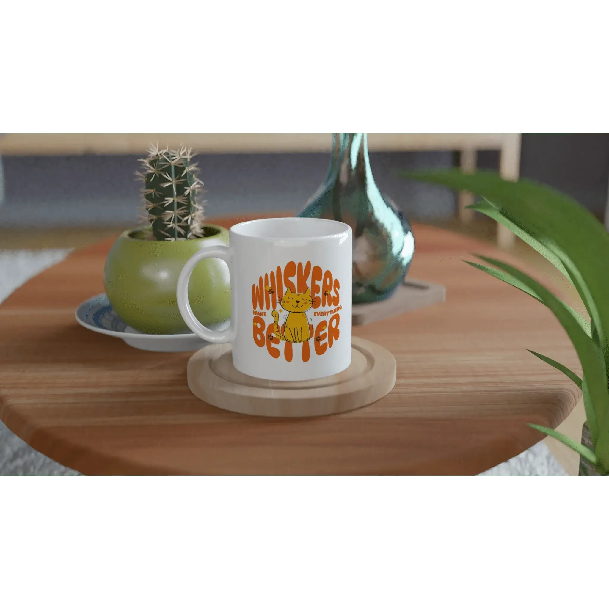 White 11oz Ceramic Mug - Mood In A Mug