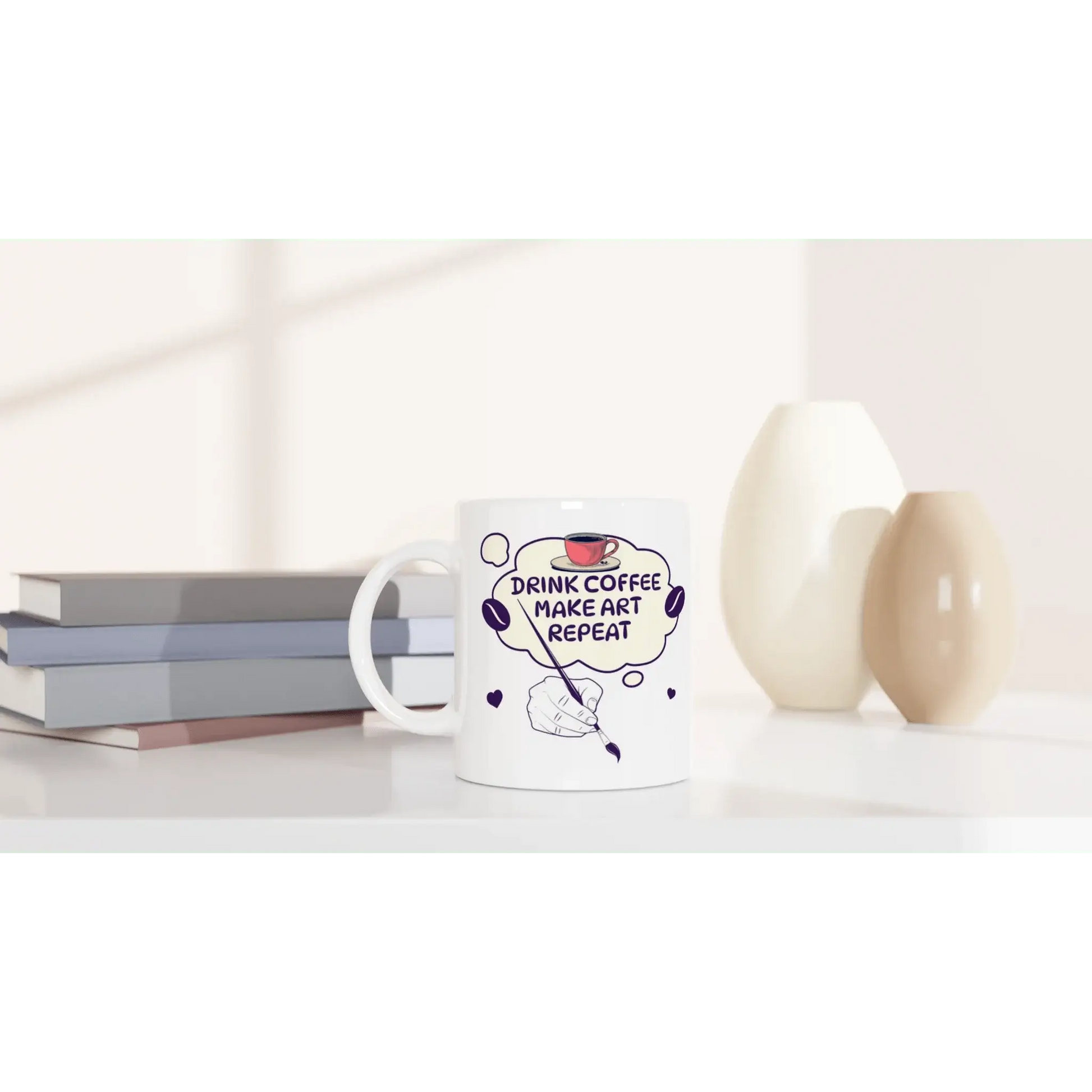 White 11oz Ceramic Mug - Mood In A Mug