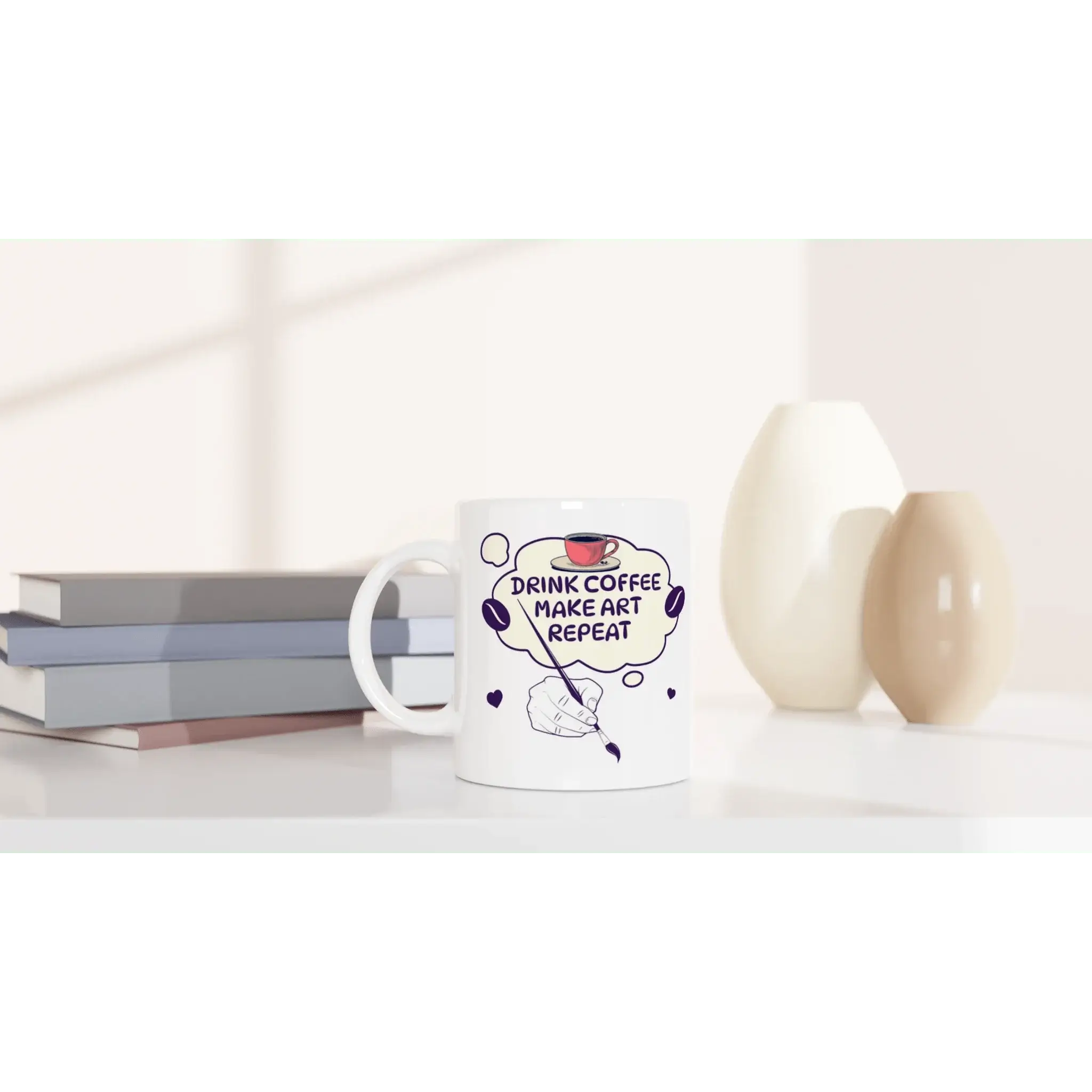 White 11oz Ceramic Mug - Mood In A Mug