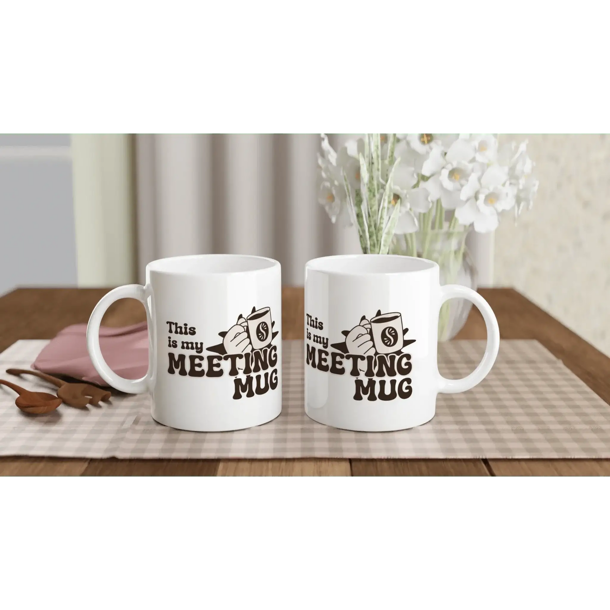 White 11oz Ceramic Mug - Mood In A Mug