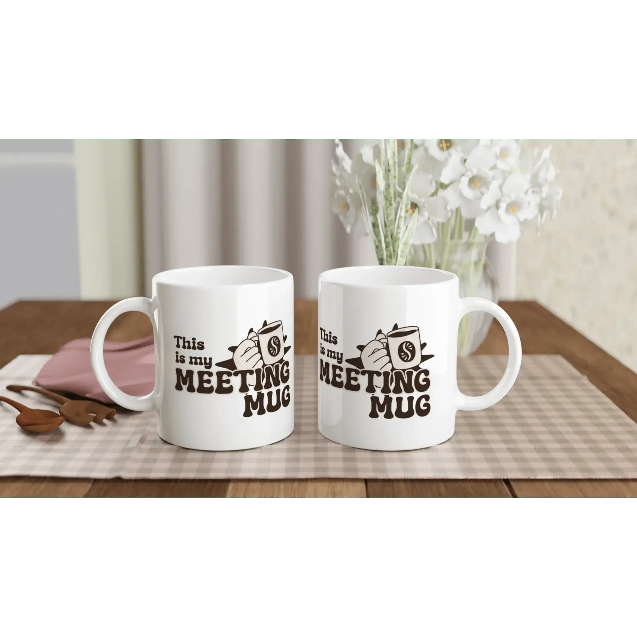 White 11oz Ceramic Mug - Mood In A Mug