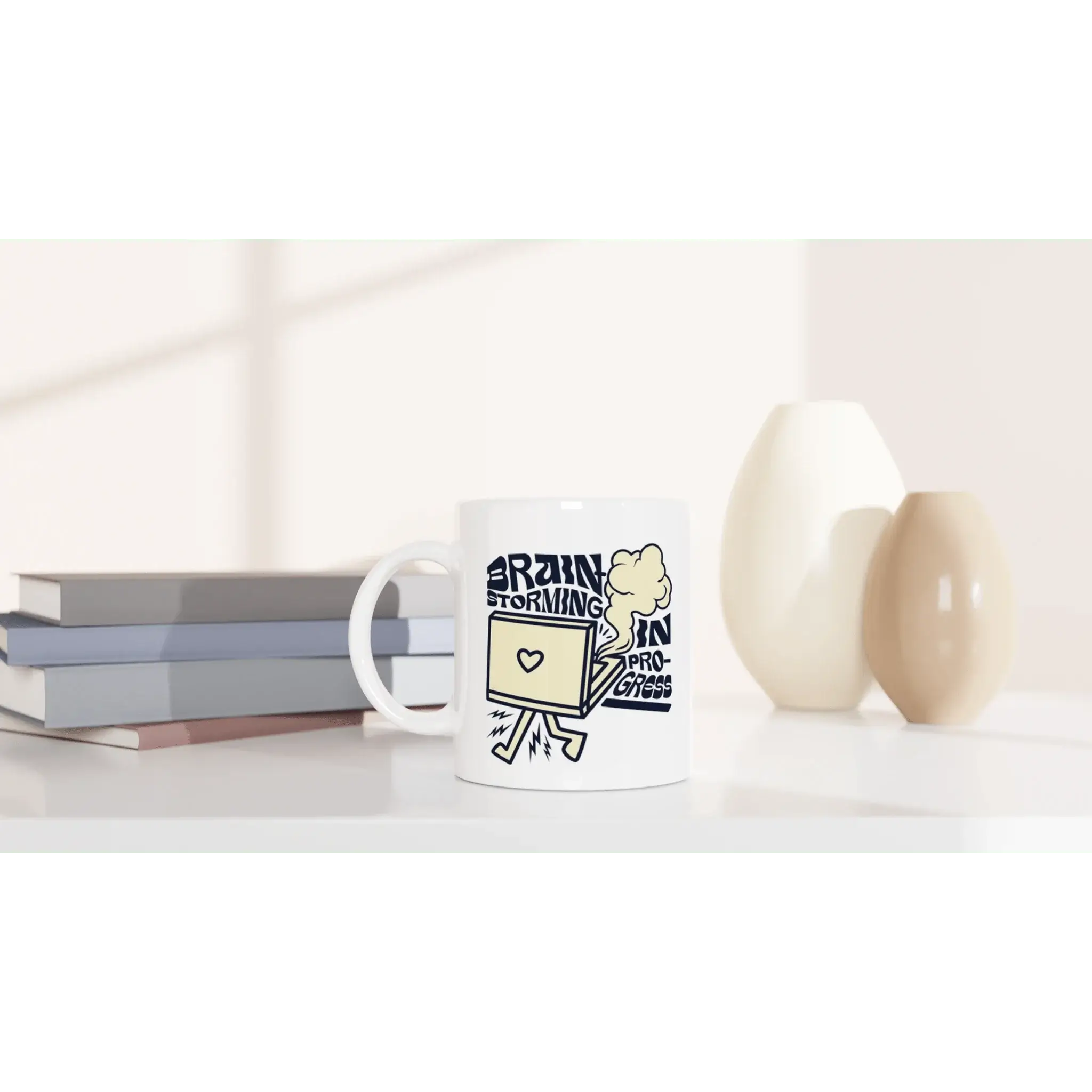 White 11oz Ceramic Mug - Mood In A Mug