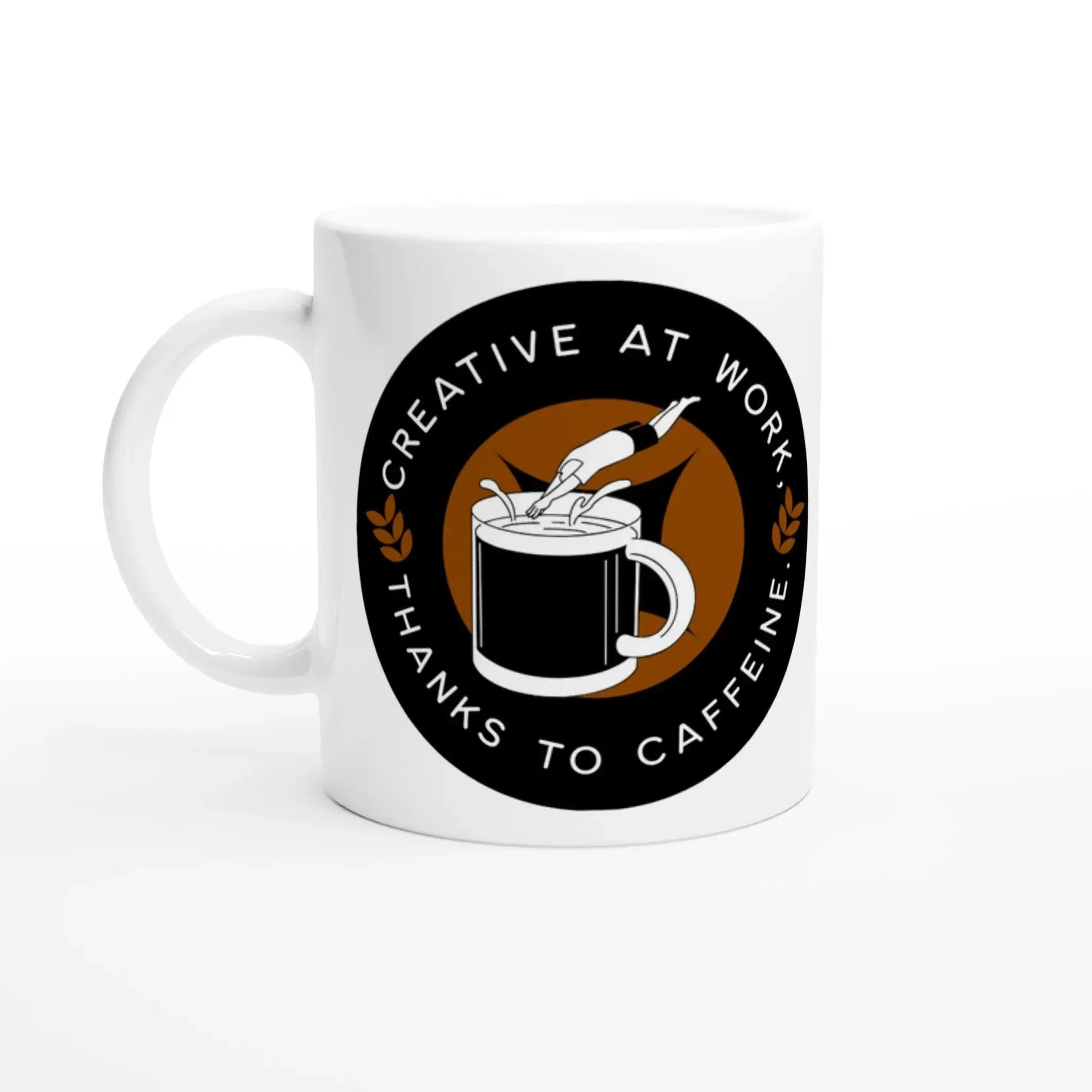 White 11oz Ceramic Mug - Mood In A Mug