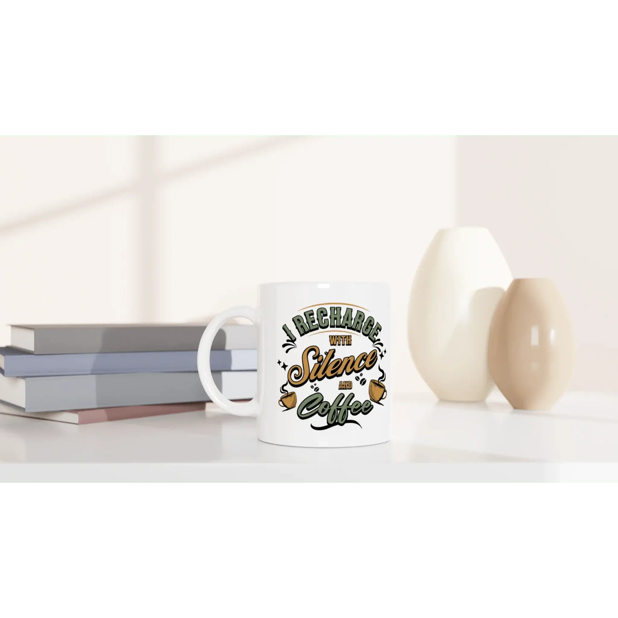 White 11oz Ceramic Mug - Mood In A Mug