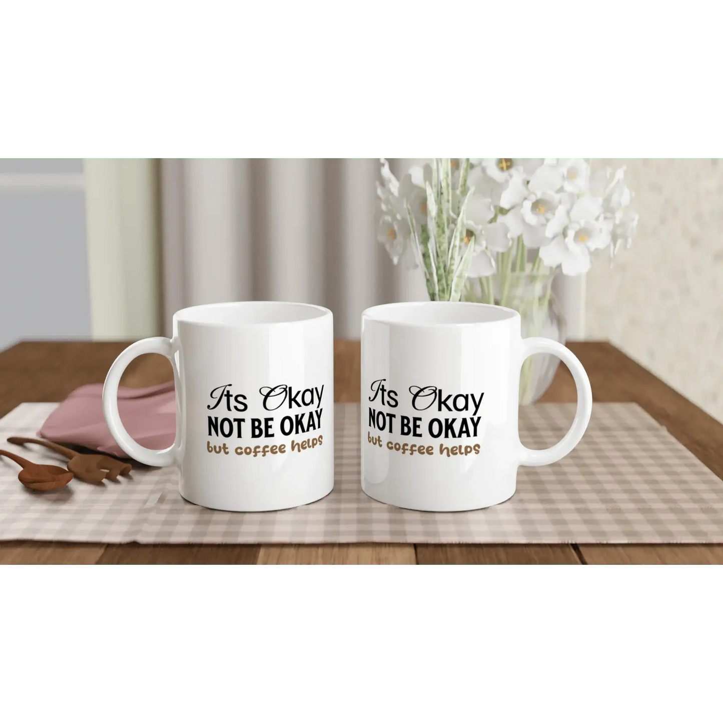 White 11oz Ceramic Mug - Mood In A Mug
