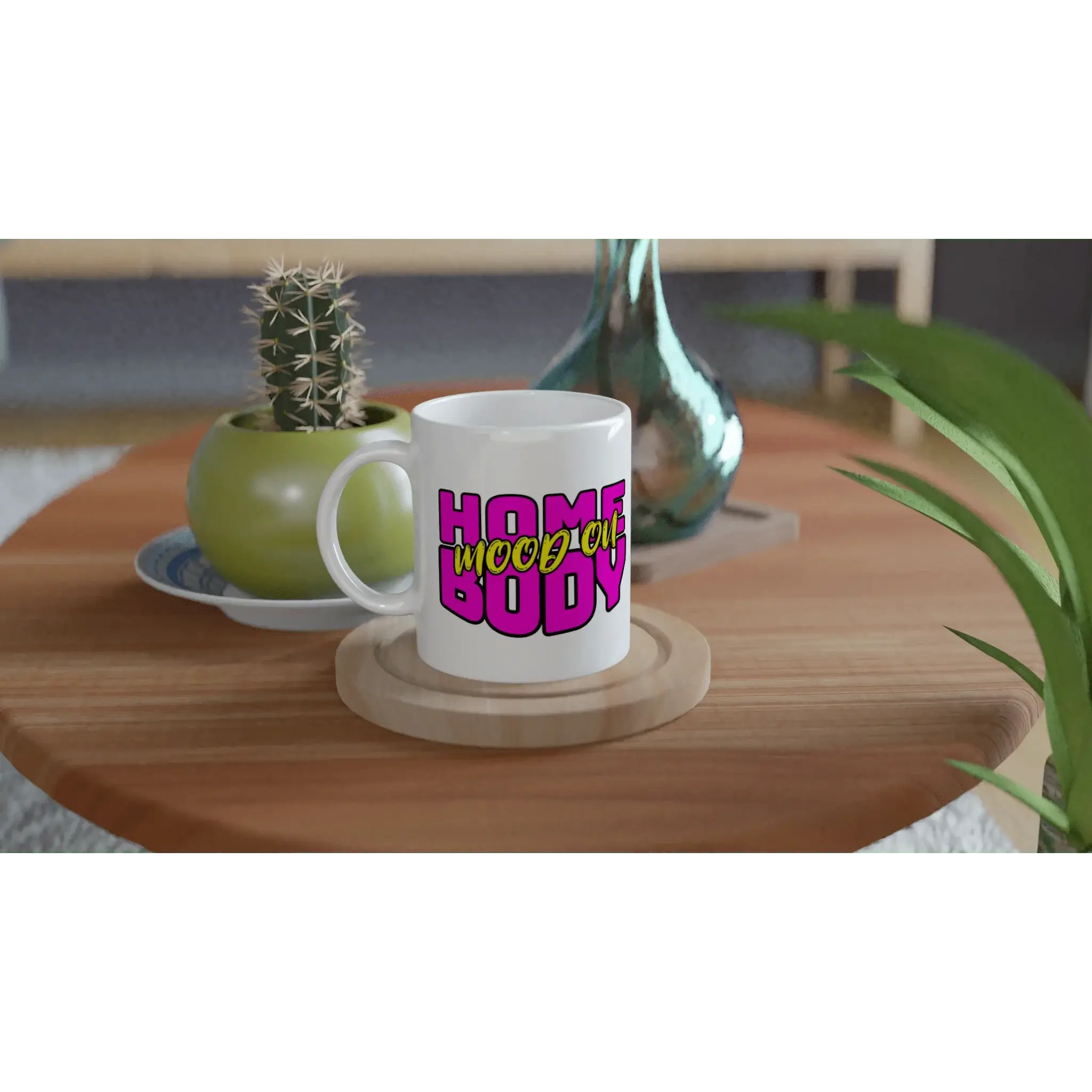 White 11oz Ceramic Mug - Mood In A Mug