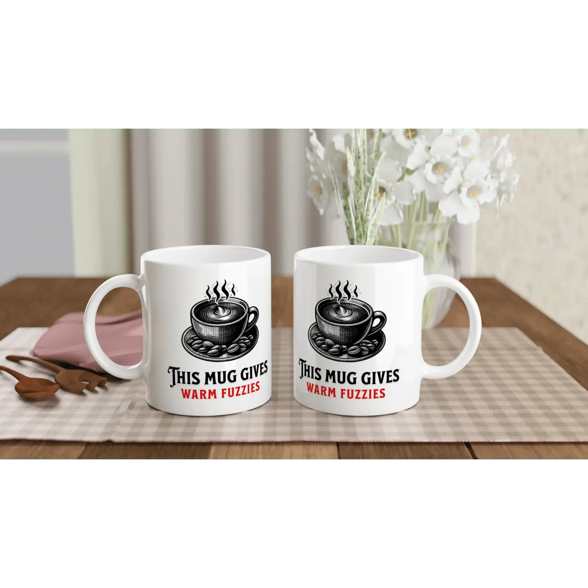 White 11oz Ceramic Mug - Mood In A Mug