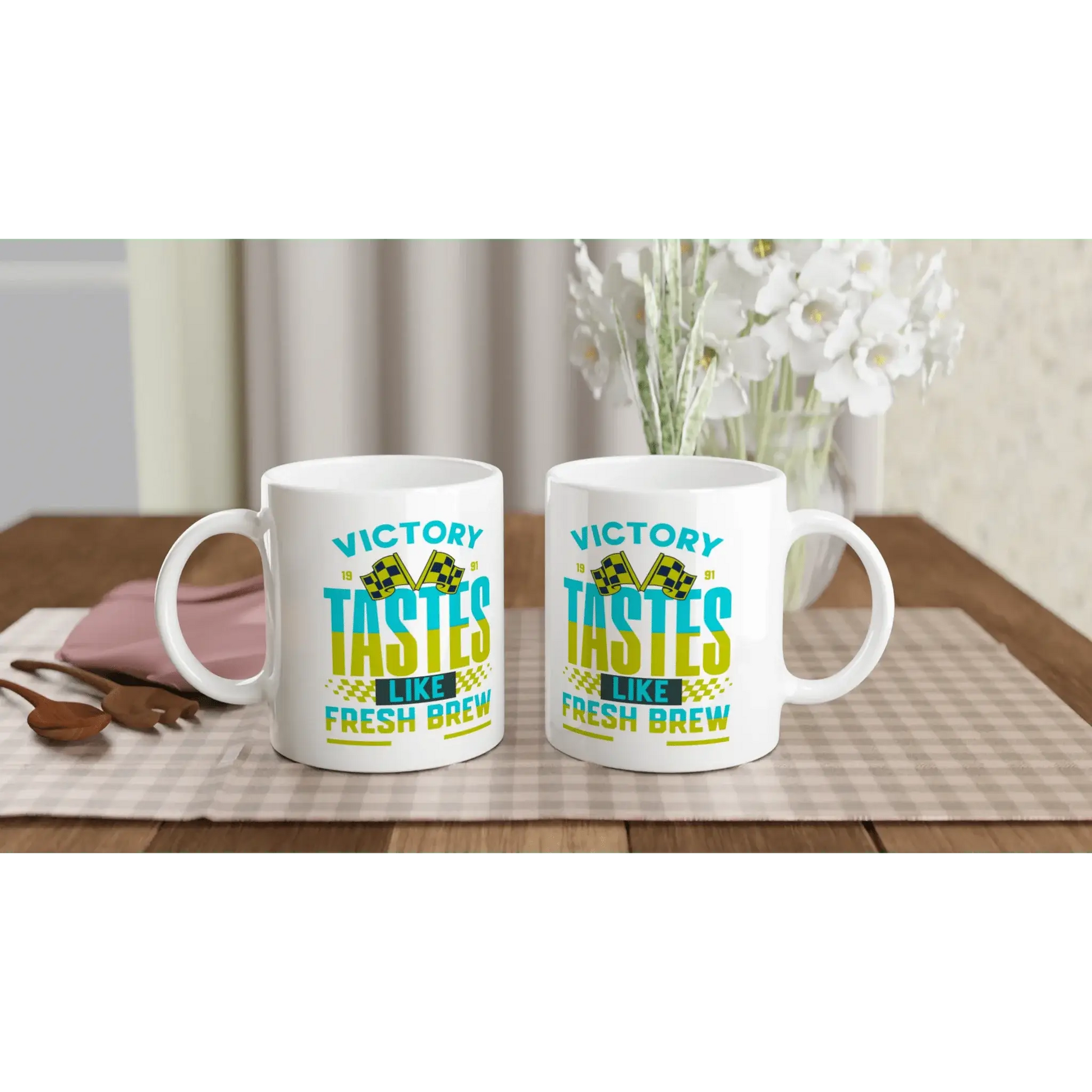 White 11oz Ceramic Mug - Mood In A Mug