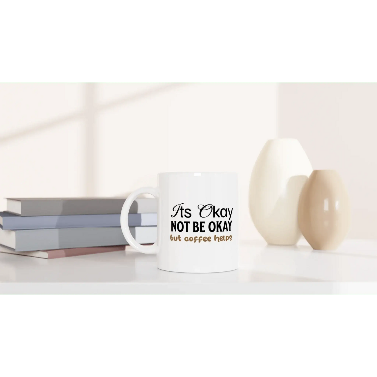 White 11oz Ceramic Mug - Mood In A Mug