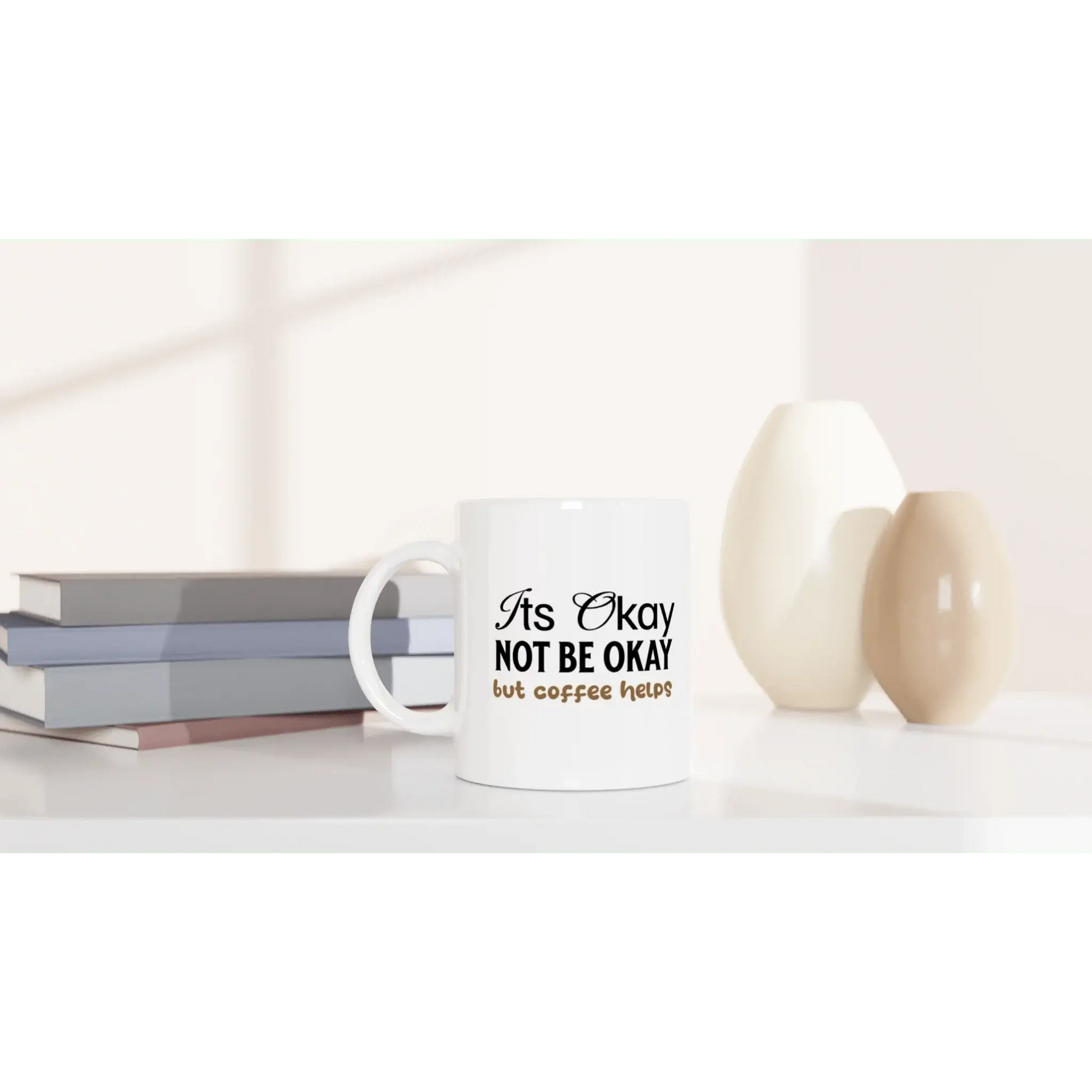 White 11oz Ceramic Mug - Mood In A Mug