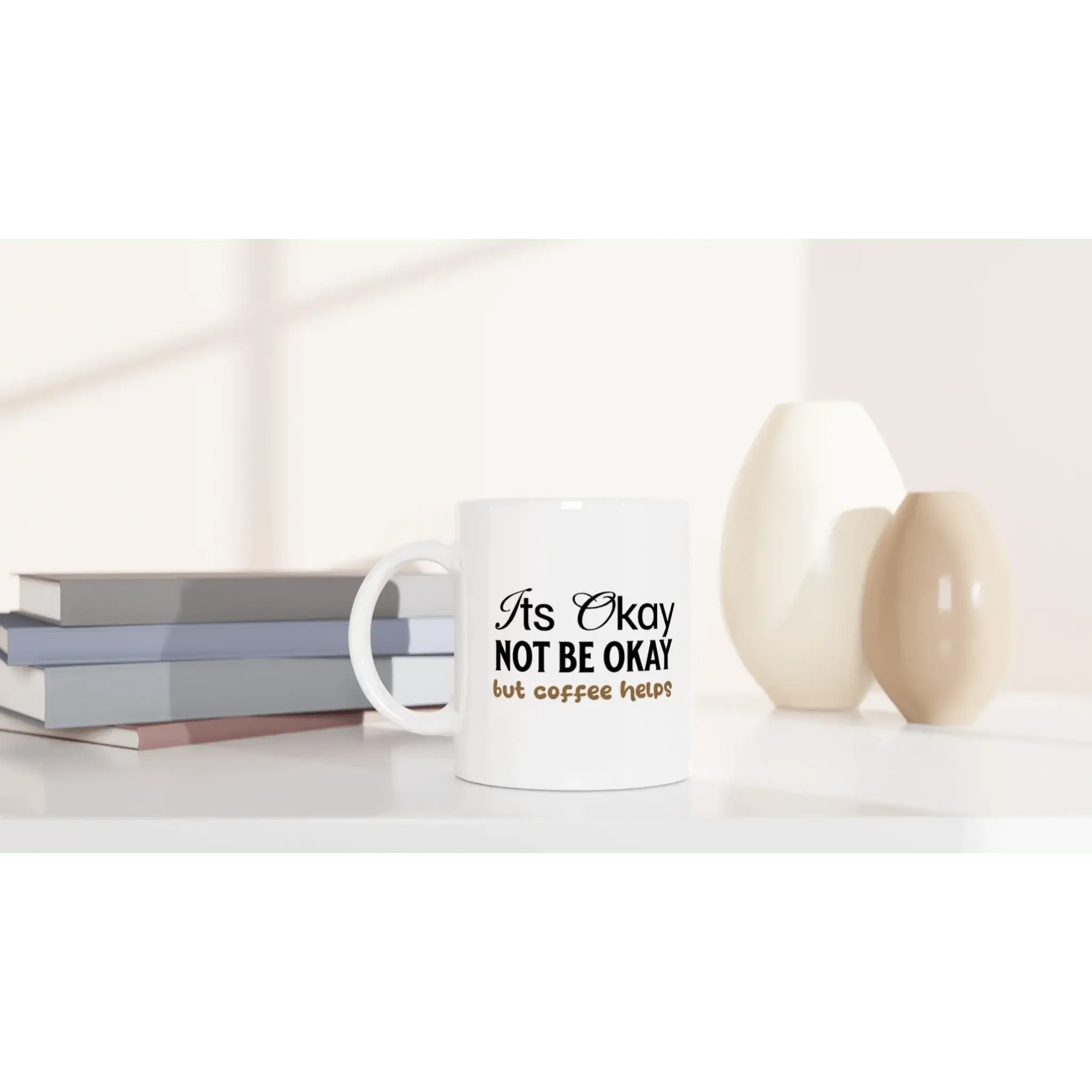 White 11oz Ceramic Mug - Mood In A Mug