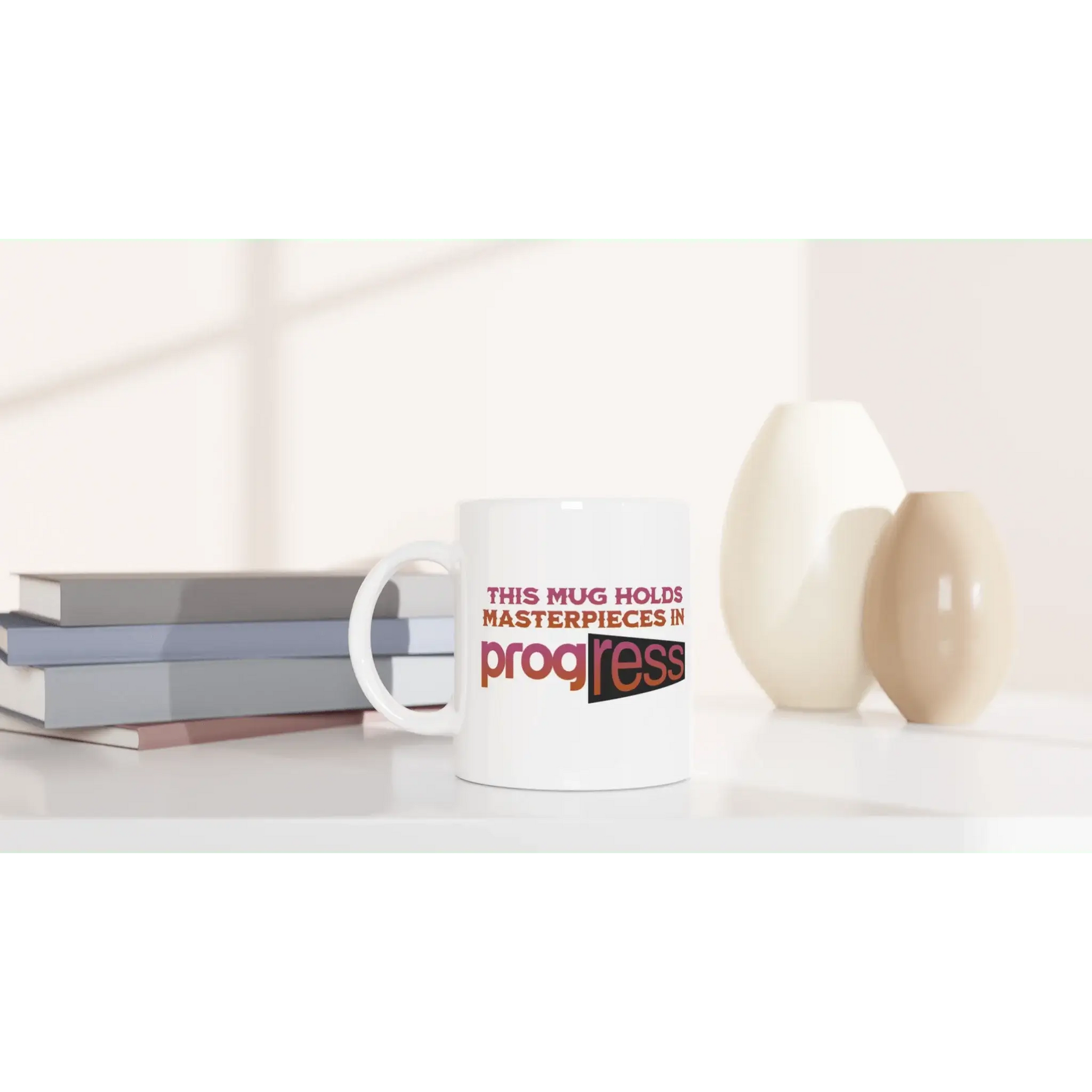 White 11oz Ceramic Mug - Mood In A Mug
