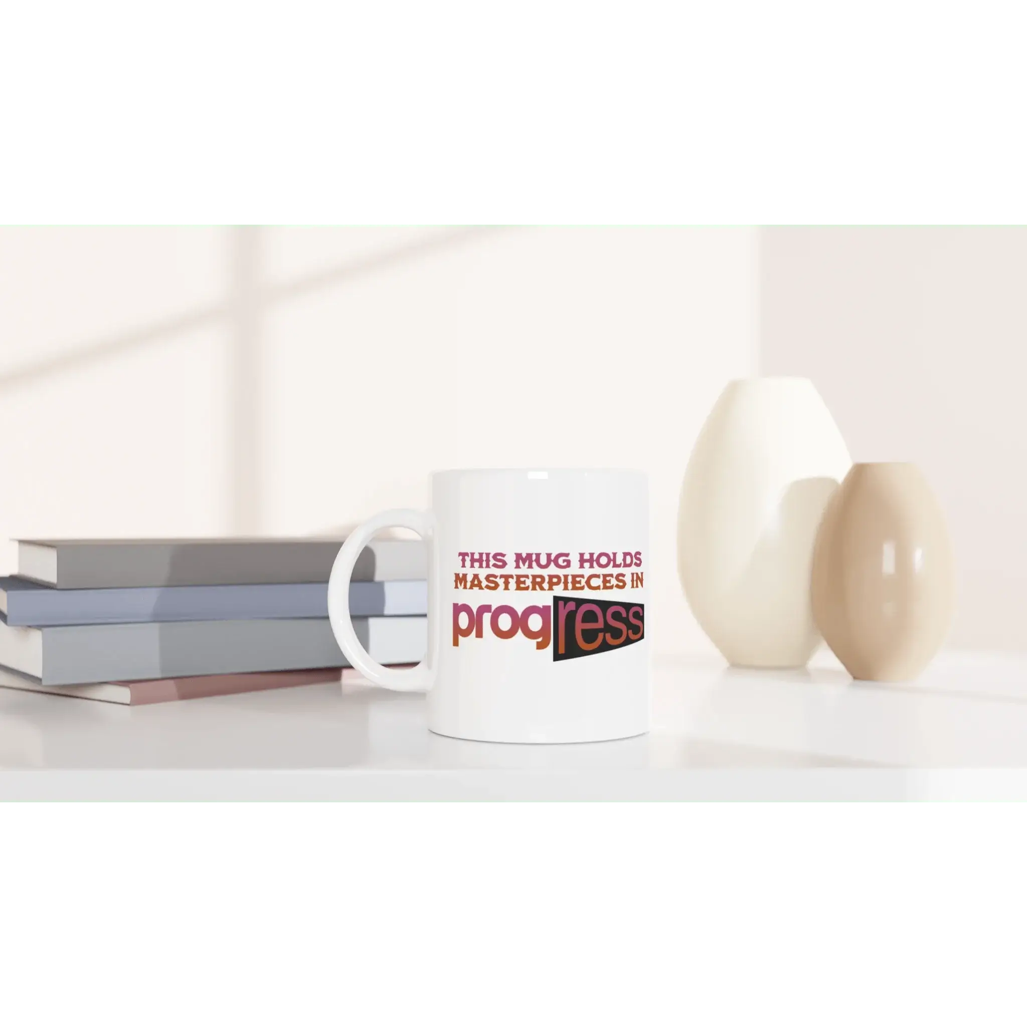 White 11oz Ceramic Mug - Mood In A Mug
