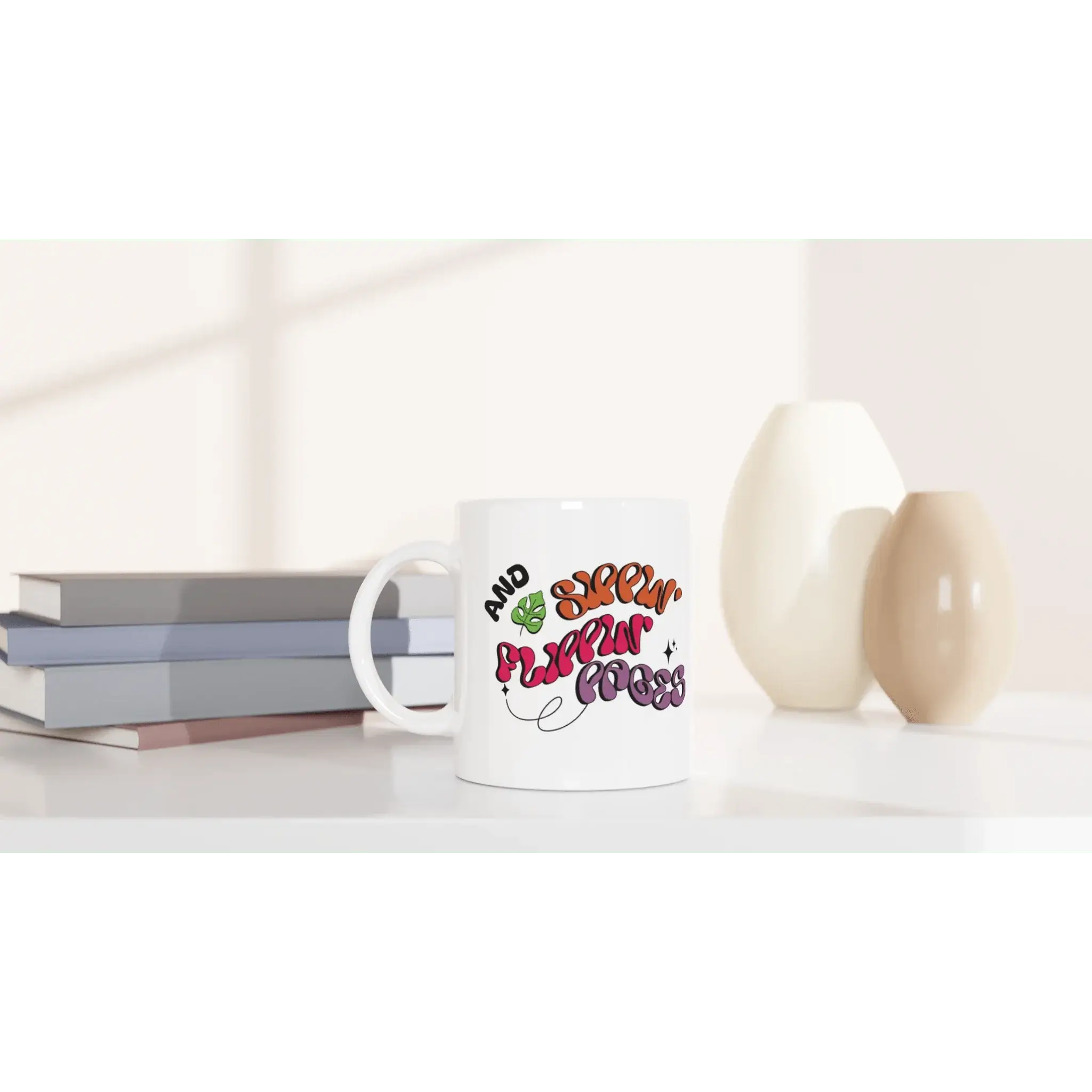 White 11oz Ceramic Mug - Mood In A Mug